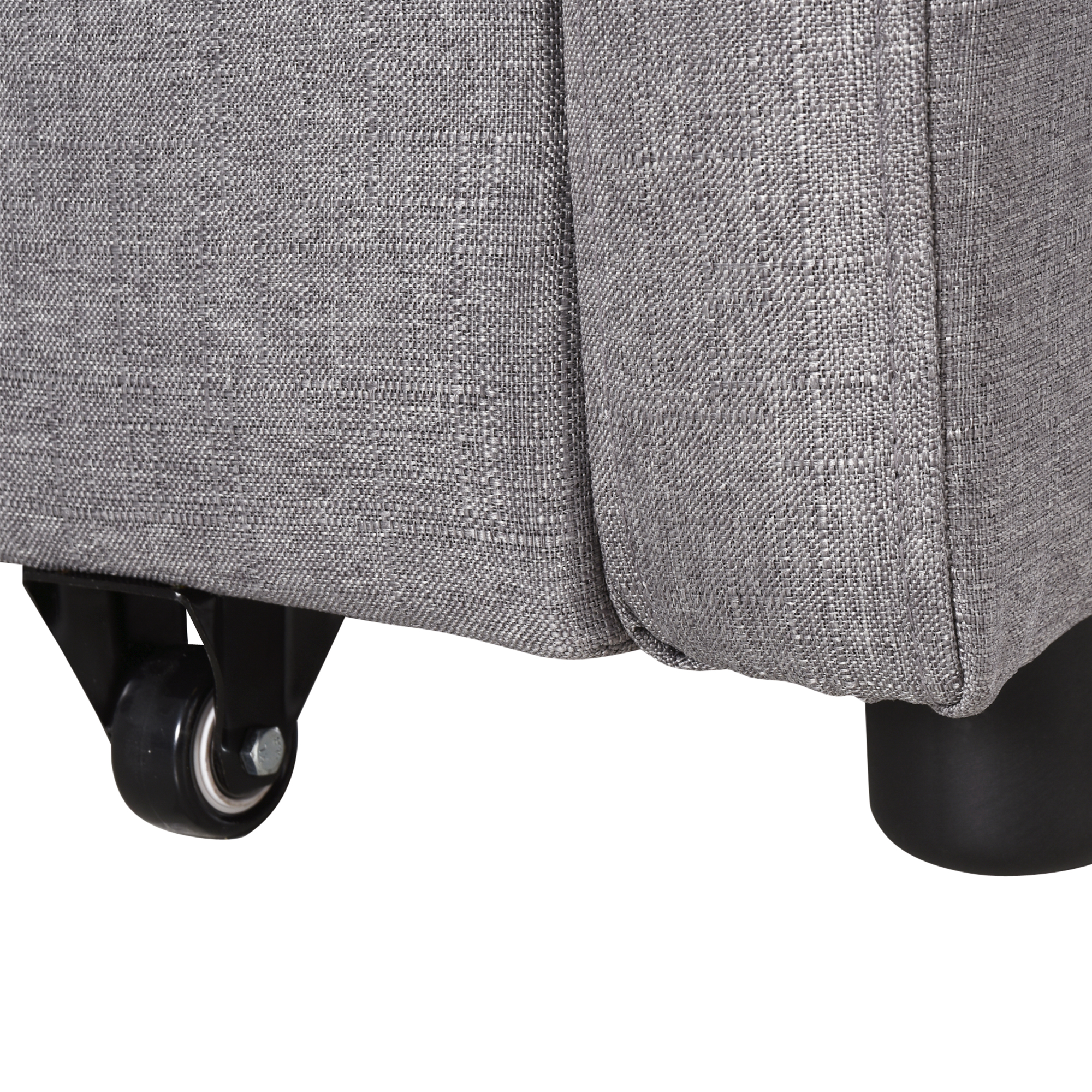 Divano Letto 2 Posti Con Contenitore - Grigio Scuro, Moderno E Comodo Per Salotto O Camera - Foto 3