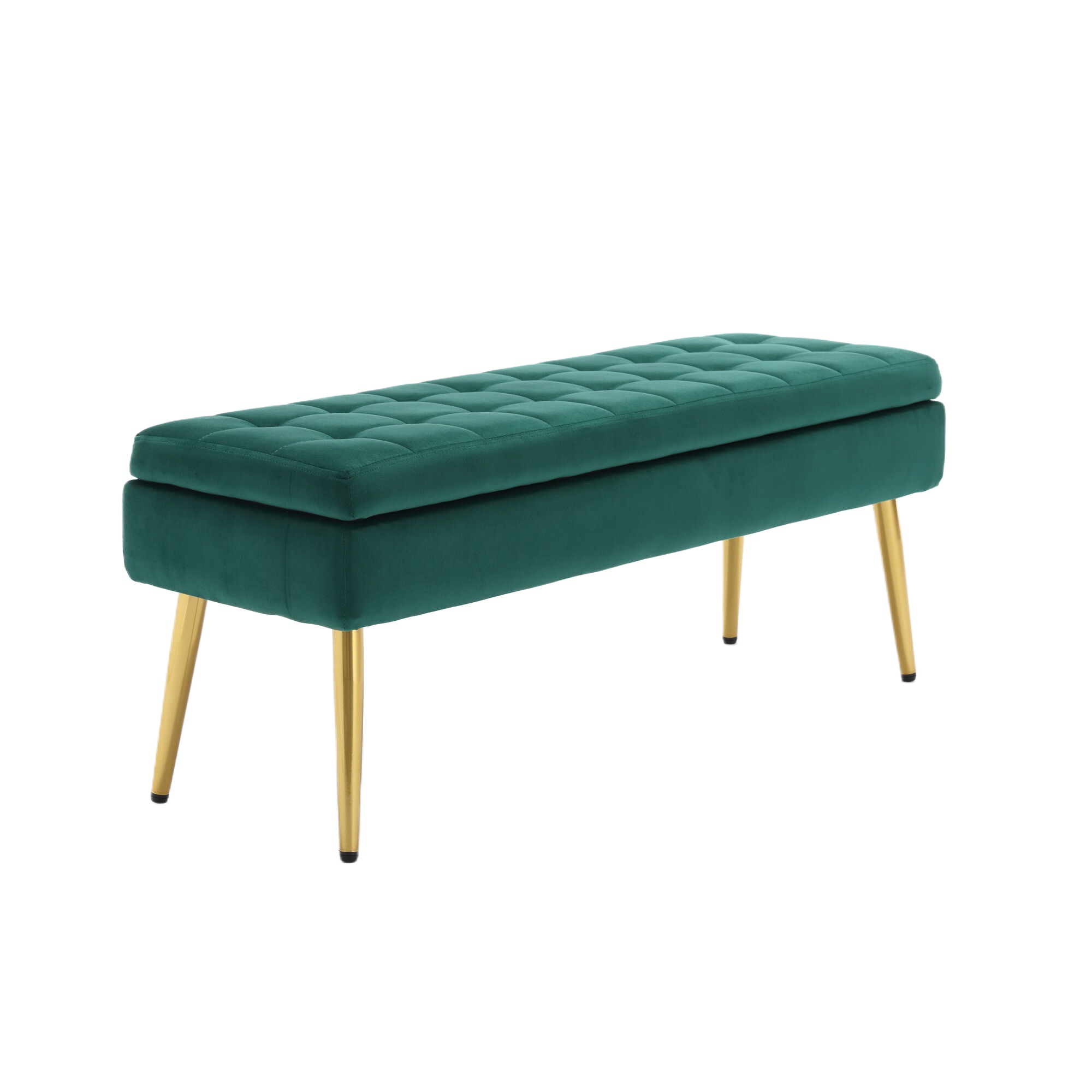 Panca con contenitore 80 cm in velluto Bradford - SKLUM