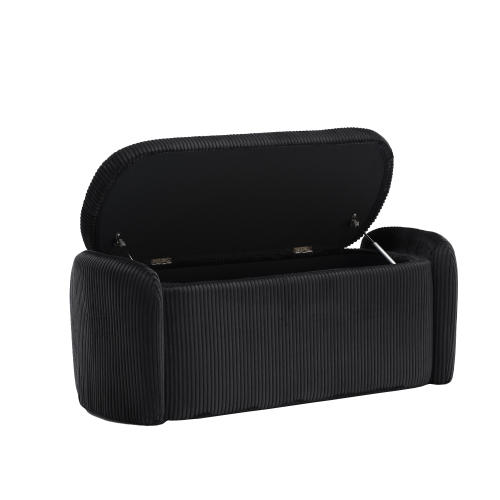 BELLEZE Panca Imbottita Portaoggetti 122 Cm In Ecopelle - Contenitore Con Coperchio Apribile Per Ingresso E Camera Da Letto