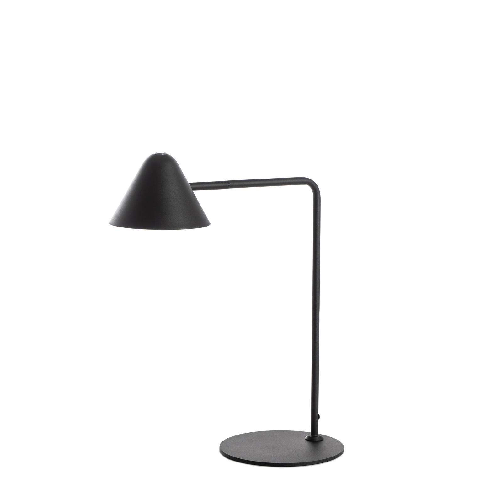 STONES Antares lampada da tavolo in metallo goffrato nero con touch led