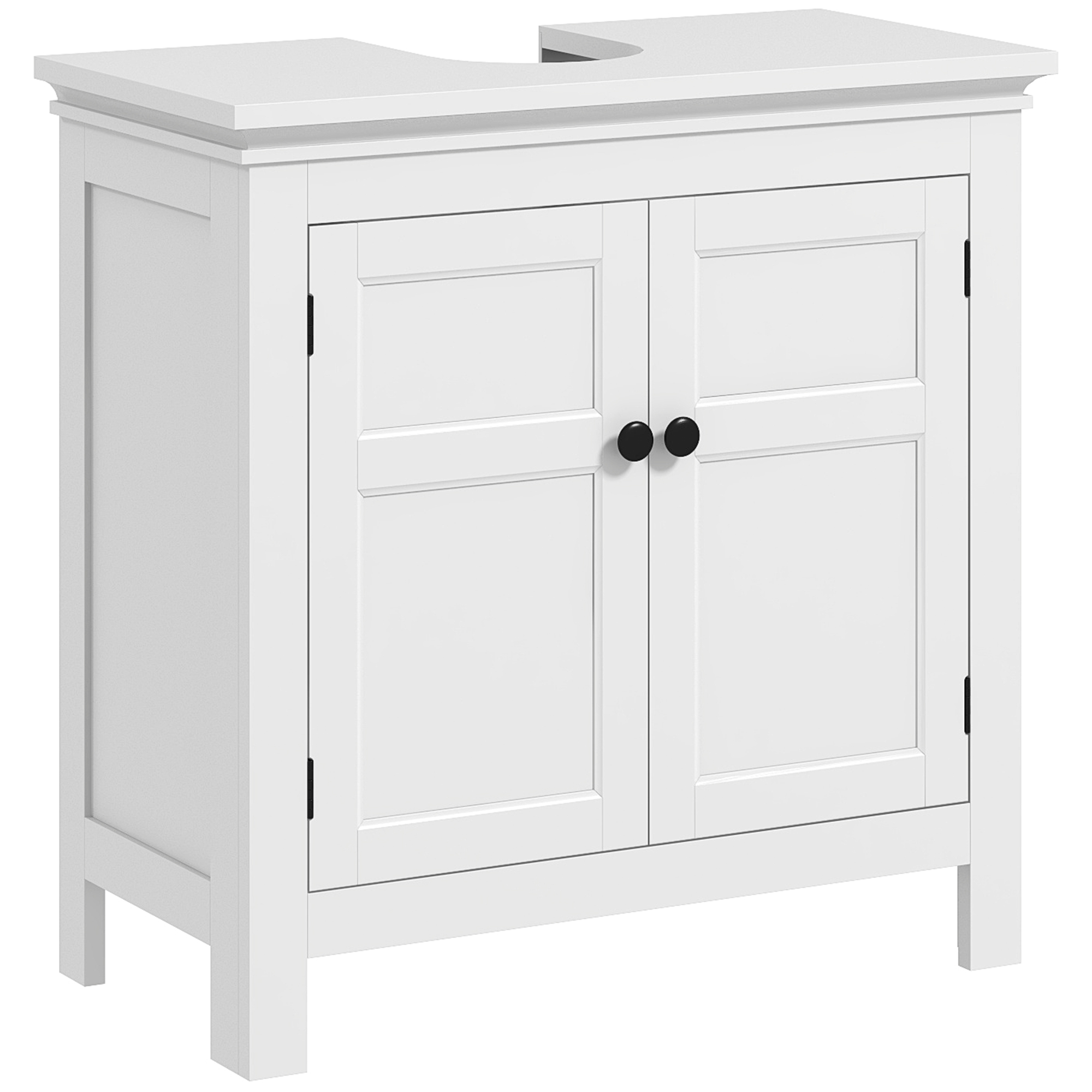 HOMCOM Under Sink Bathroom Cabinet, Freestanding Bathroom Sink Cabinet ...