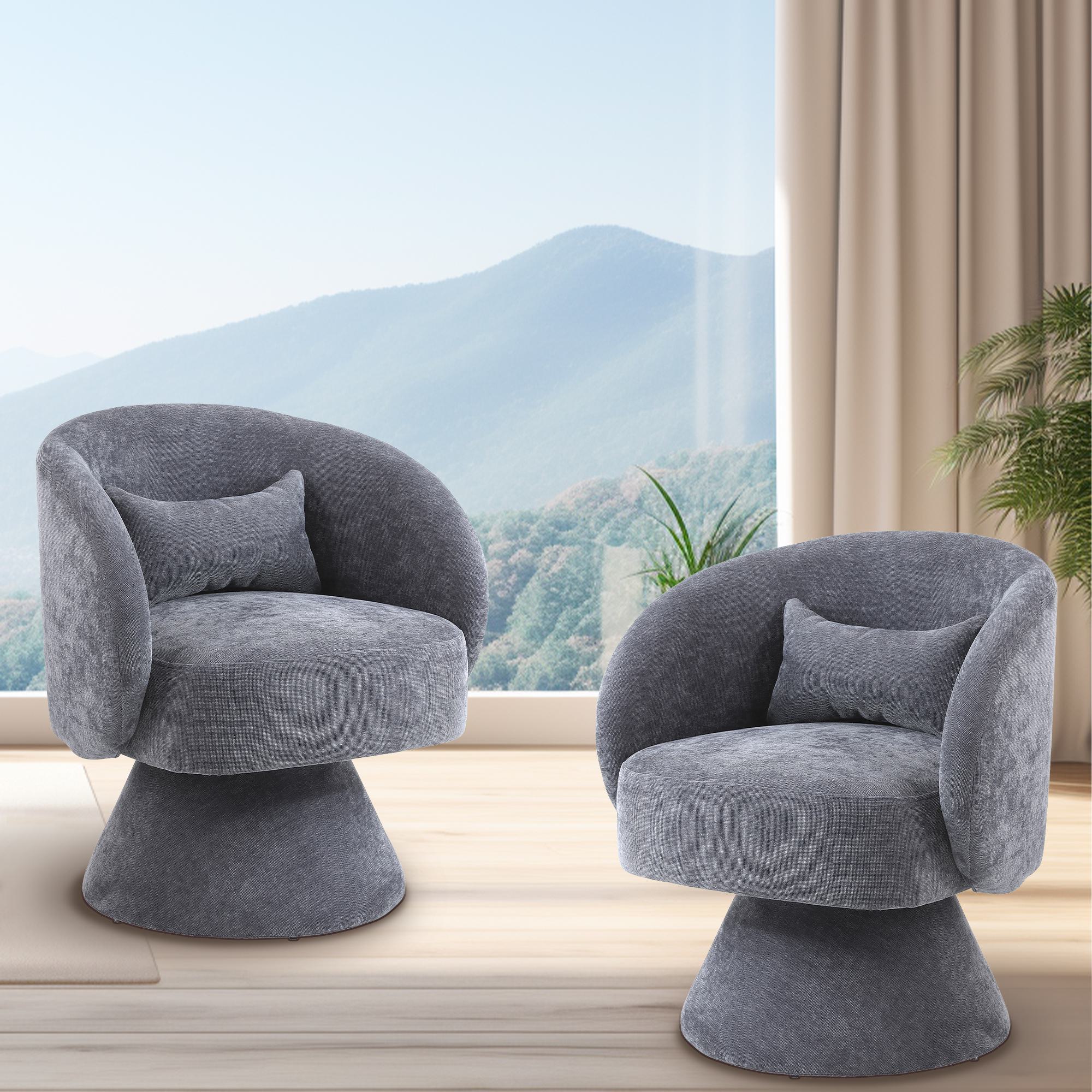 APICIZON Poltrona Salotto Moderna Grigia – Struttura In Metallo, Regolabile, Portata 226 Kg - 2