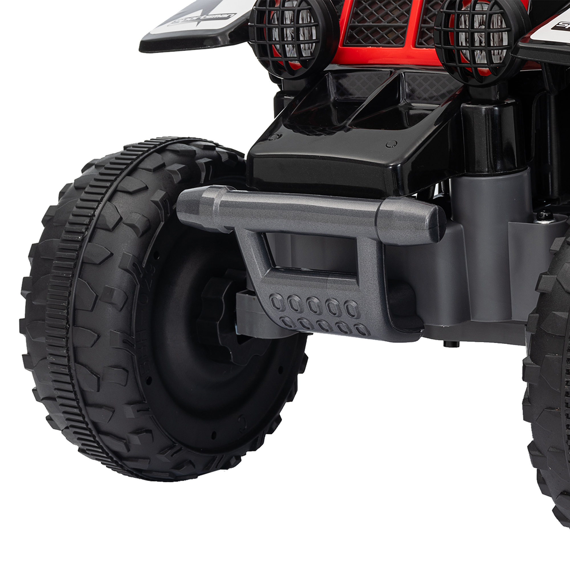 AIYAPLAY 6V Electric Quad Bike for Kids, Ride On ATV w/ Forward/Reverse, Headlights, for Ages 18-36 Months, Black 8