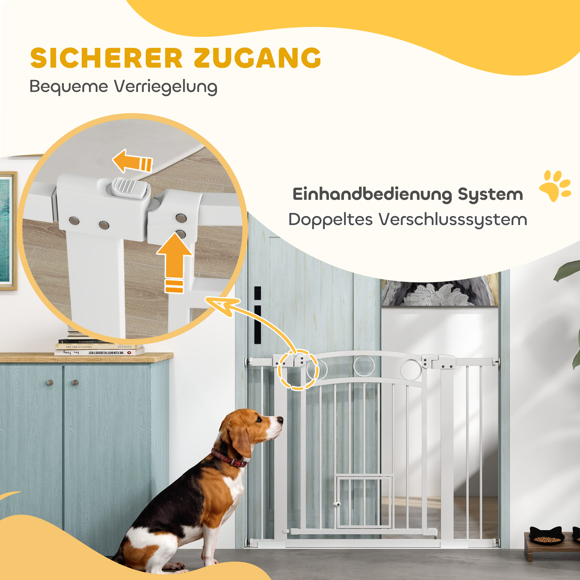 Froadp Uittrekbare veiligheidsbarrière, drukbarrière zonder boren, deurroosters voor baby's en honden, trapbeschermingsdeur van metaal, verstelbare breedte (zwart, 95-105 cm