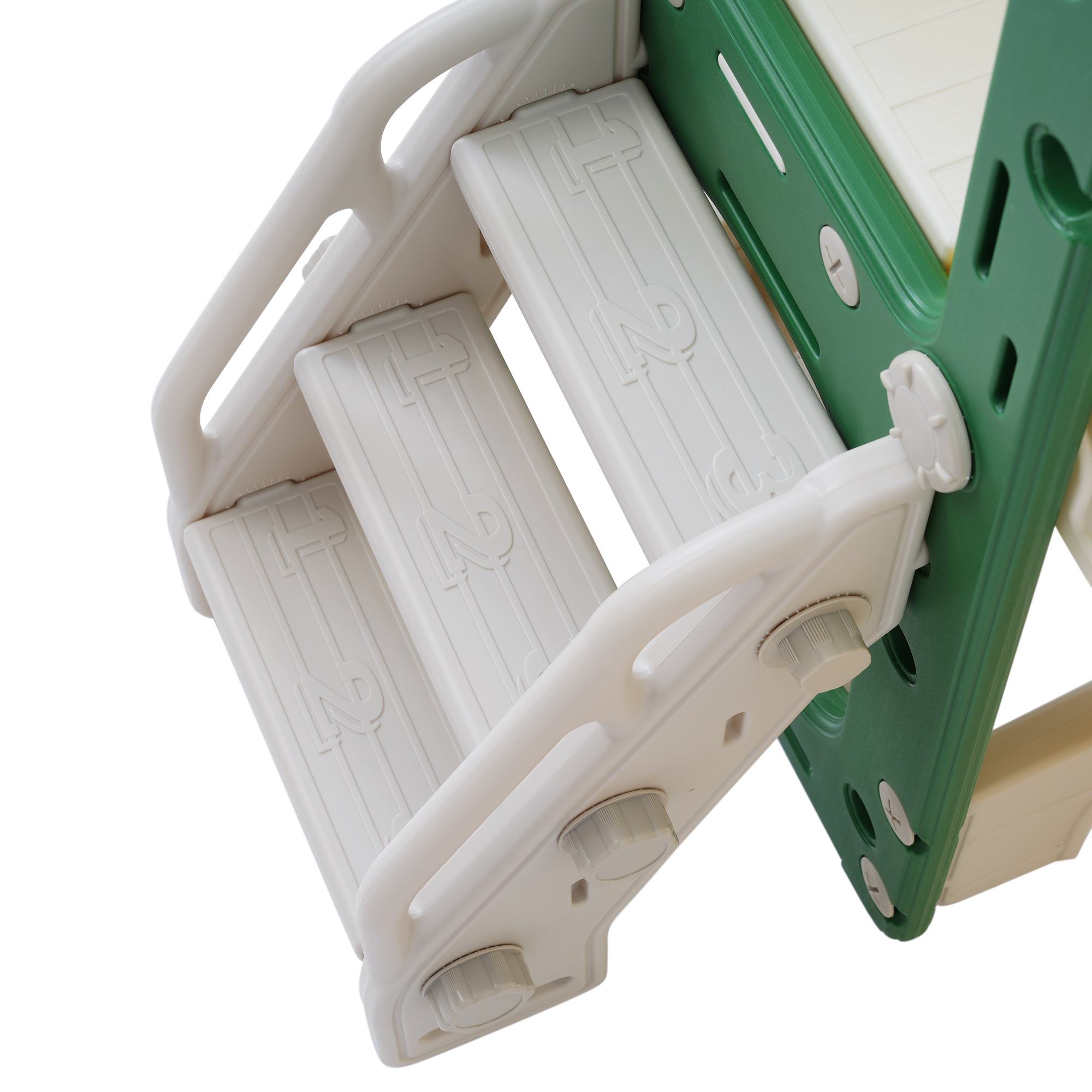 Toboggan Bébé 10 En 1 Intérieur/Extérieur - Avec Panier Basket, Golf, Toboggan 145cm - 1-3 Ans