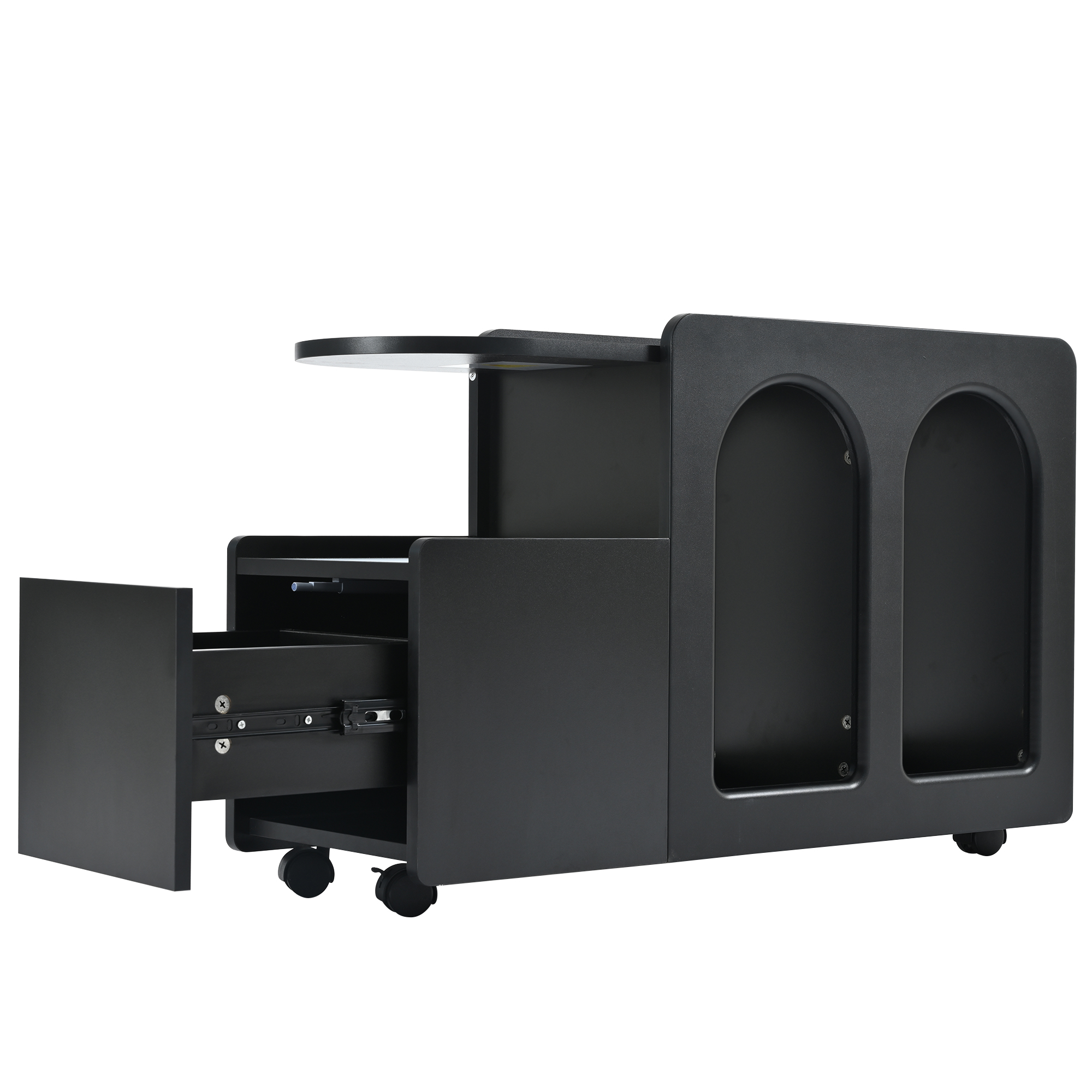 Samson SRK21 Rack Portaoggetti Su Ruote Da 19″ – Struttura In Acciaio Con Pannello Vuoto E Viti USA/UE