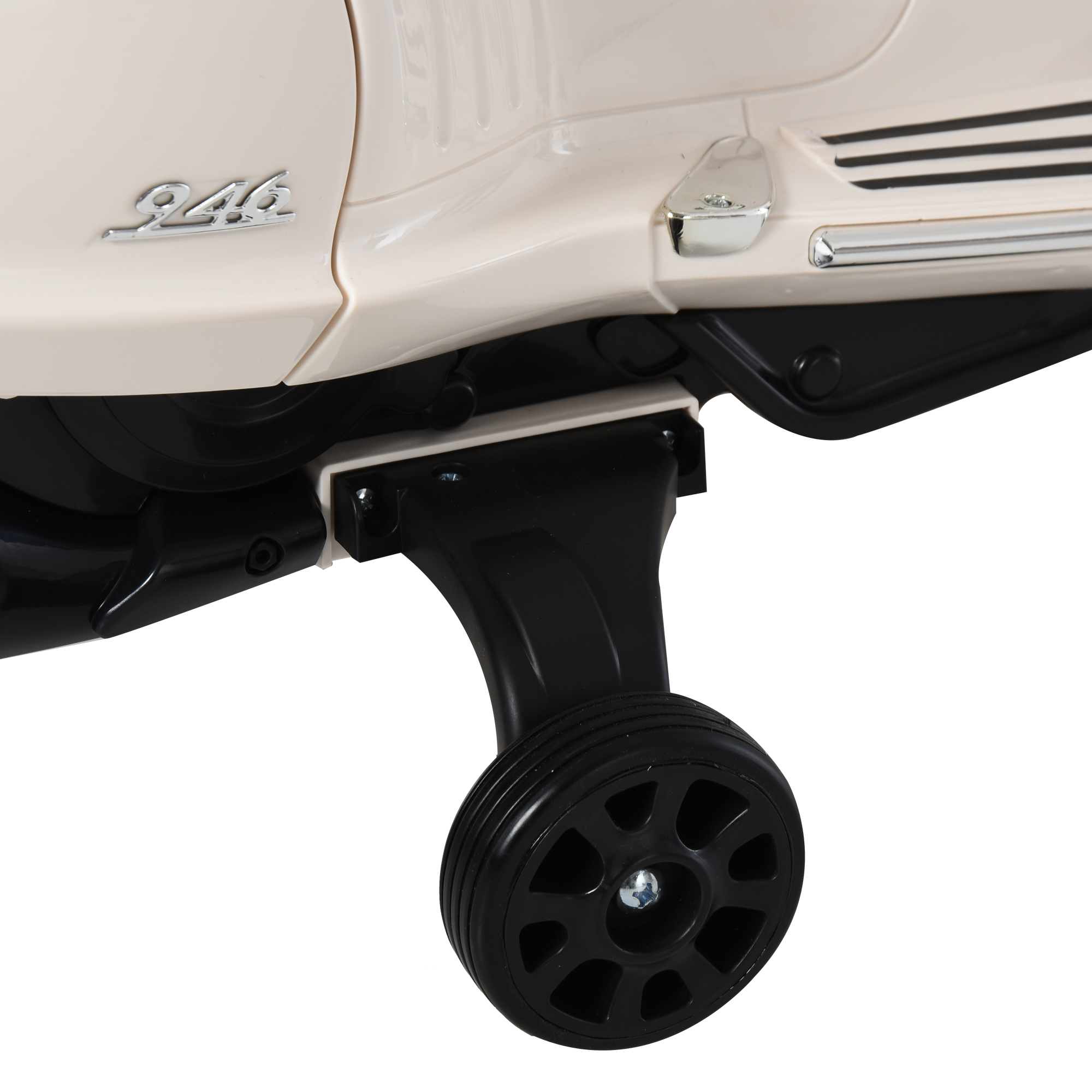 HOMCOM Elektro-Kindermotorrad für Kinder 37-95 Monate Blau Weiß