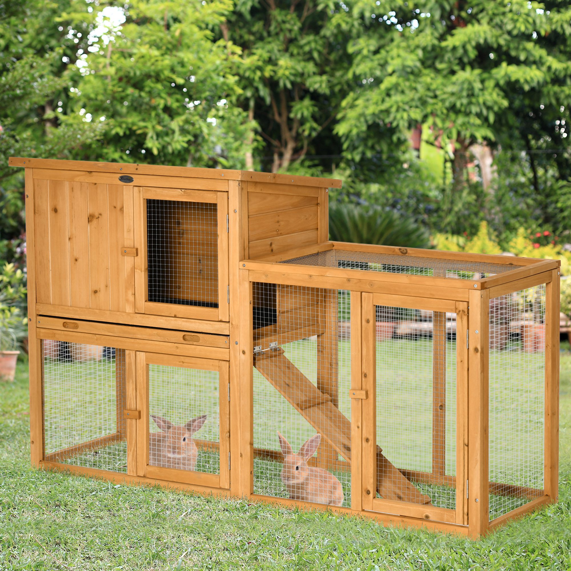 Enclos Pour Tortues Divit – 97x57x51 Cm – Bois – Résistant Aux Intempéries – Neuf