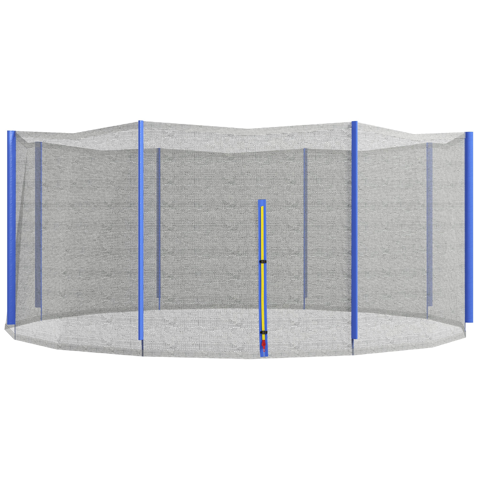 SPORTNOW Ersatznetz für Trampoline Ø 426 cm 8 gerade Pfosten Sicherheitsnetz für Trampoline, rundes Netz mit Reißverschlusseingang   Aosom – SPORTNOW