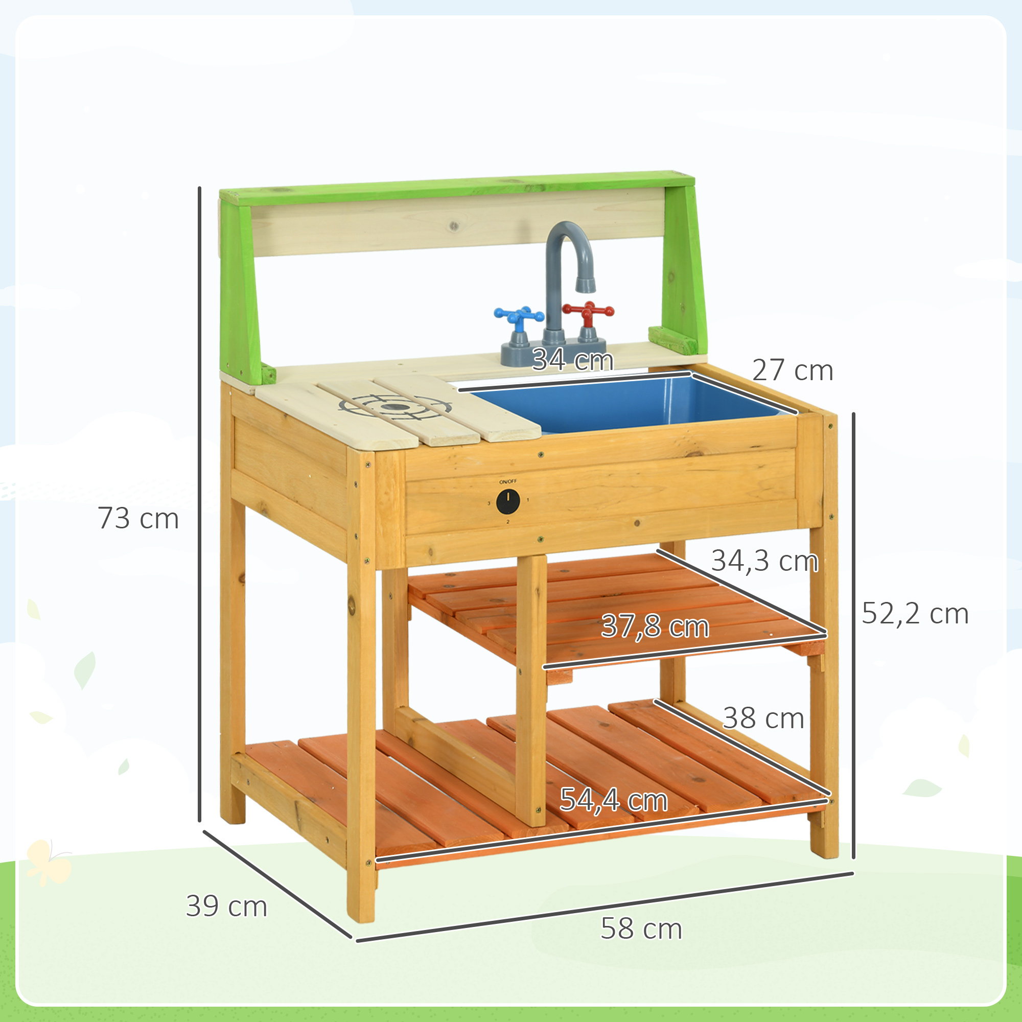 buitenkeuken kind zelf maken - een moddertafel en zandtafel