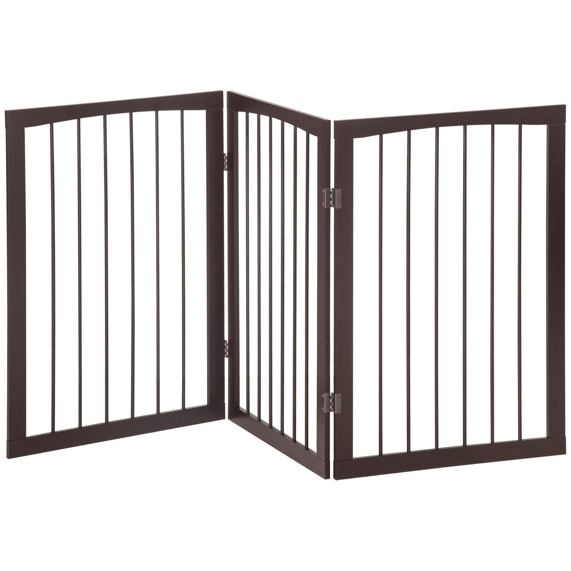 PawHut Modulare faltbare Sicherheitsbarriere 160L x 76H cm MDF Aosom