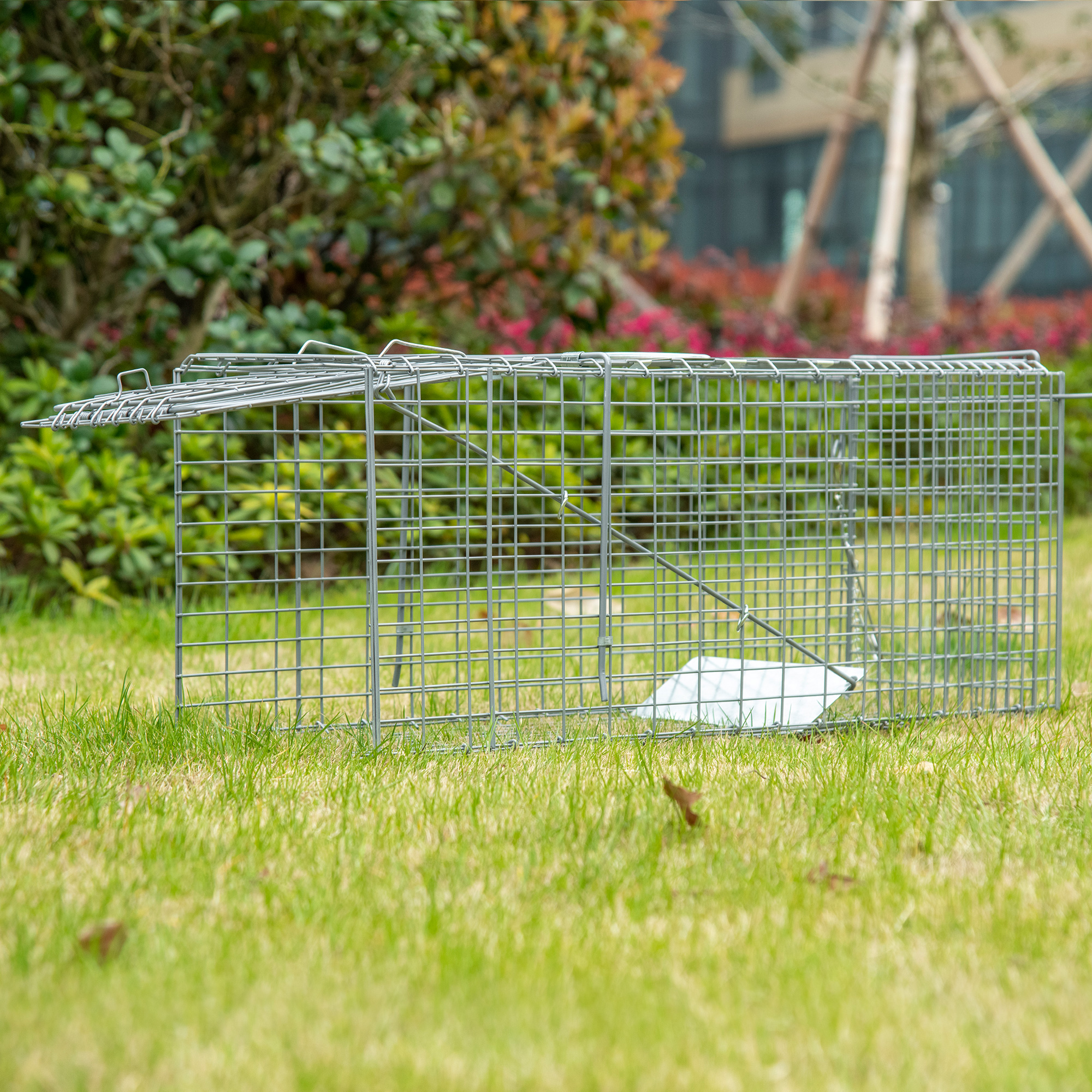 Outsunny Lebendfalle Klappbare Fangkäfig für kleine Tiere wie Ratten und Mä günstig online kaufen