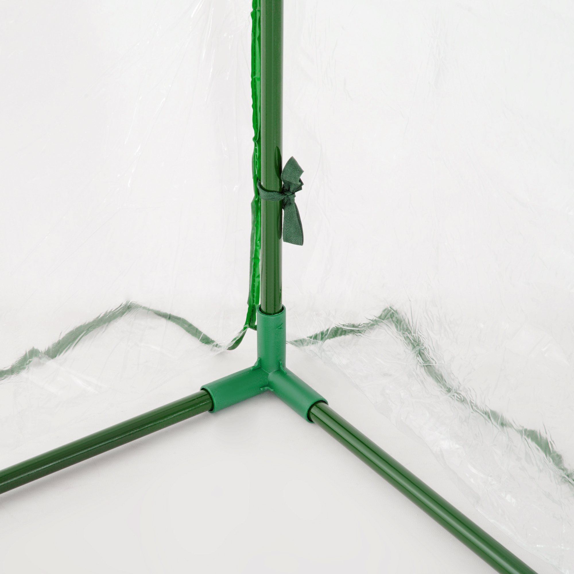 Outsunny Set of 2 Tunnel Greenhouse, Green Grow House with Roll-up Door, Steel Frame, Plastic Cover for Garden, Outdoor, 200 x 100 x 80cm, Clear 8