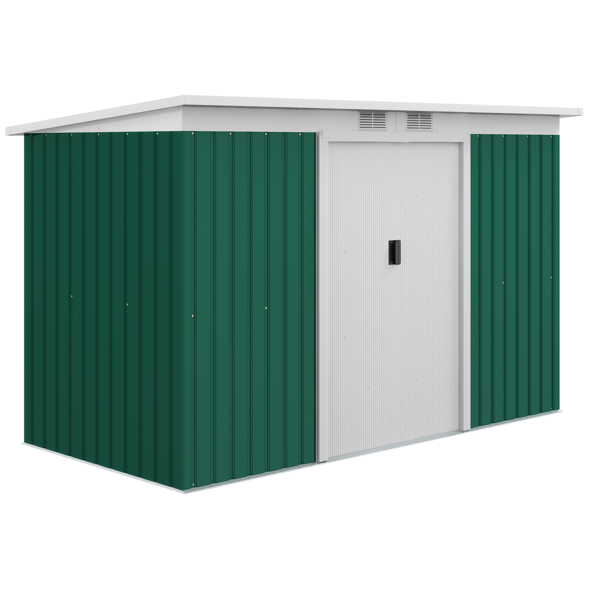 Outsunny 9ft x 4ft Corrugated Garden Metal Storage Shed
