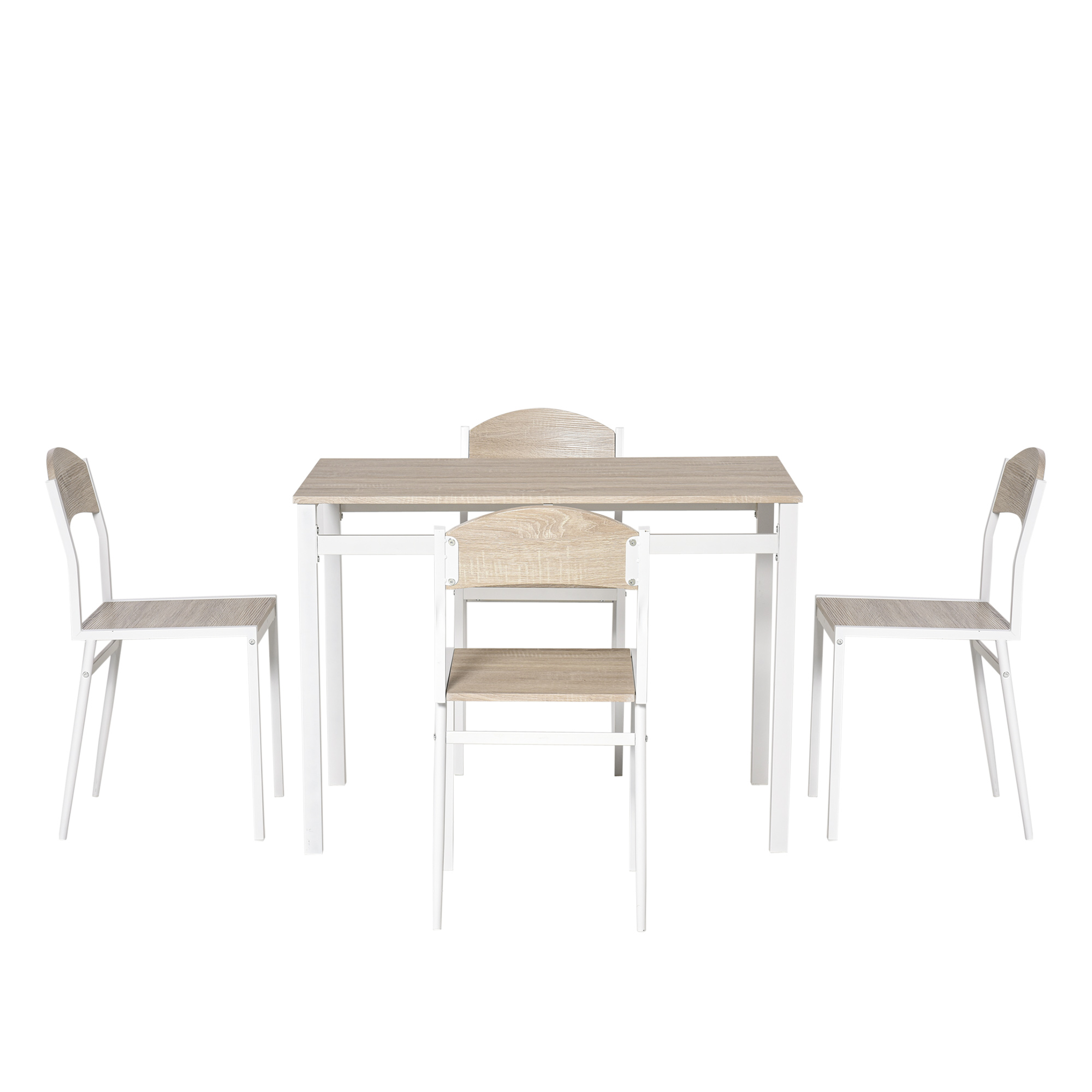 Set Da Pranzo HOMCOM 3 Pezzi - Tavolo 80x80x76 Cm E 2 Sedie In MDF E Pelle PU, Grigio, Salvaspazio - Foto 7