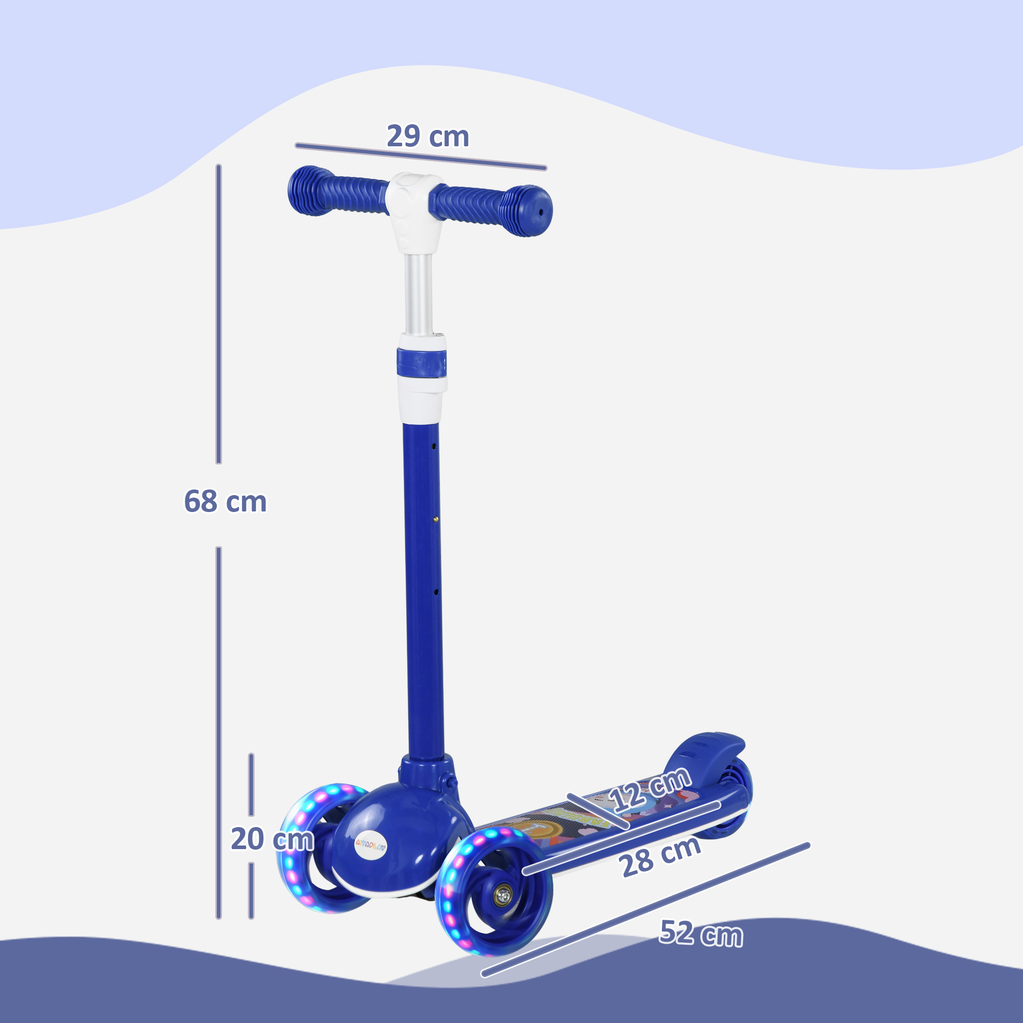 Trottinette 3 Roues Lumineuse Pour Enfant - Idéale Pour Débuter En S'amusant