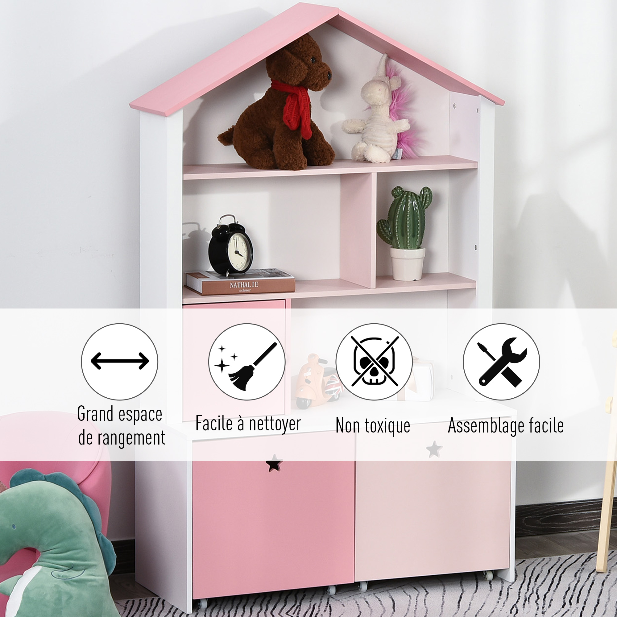 Meubles de rangement bébé & enfant Rose - Rangements pour jouets sur Meubles de rangement bébé & enfant Rose - Rangements pour jouets sur