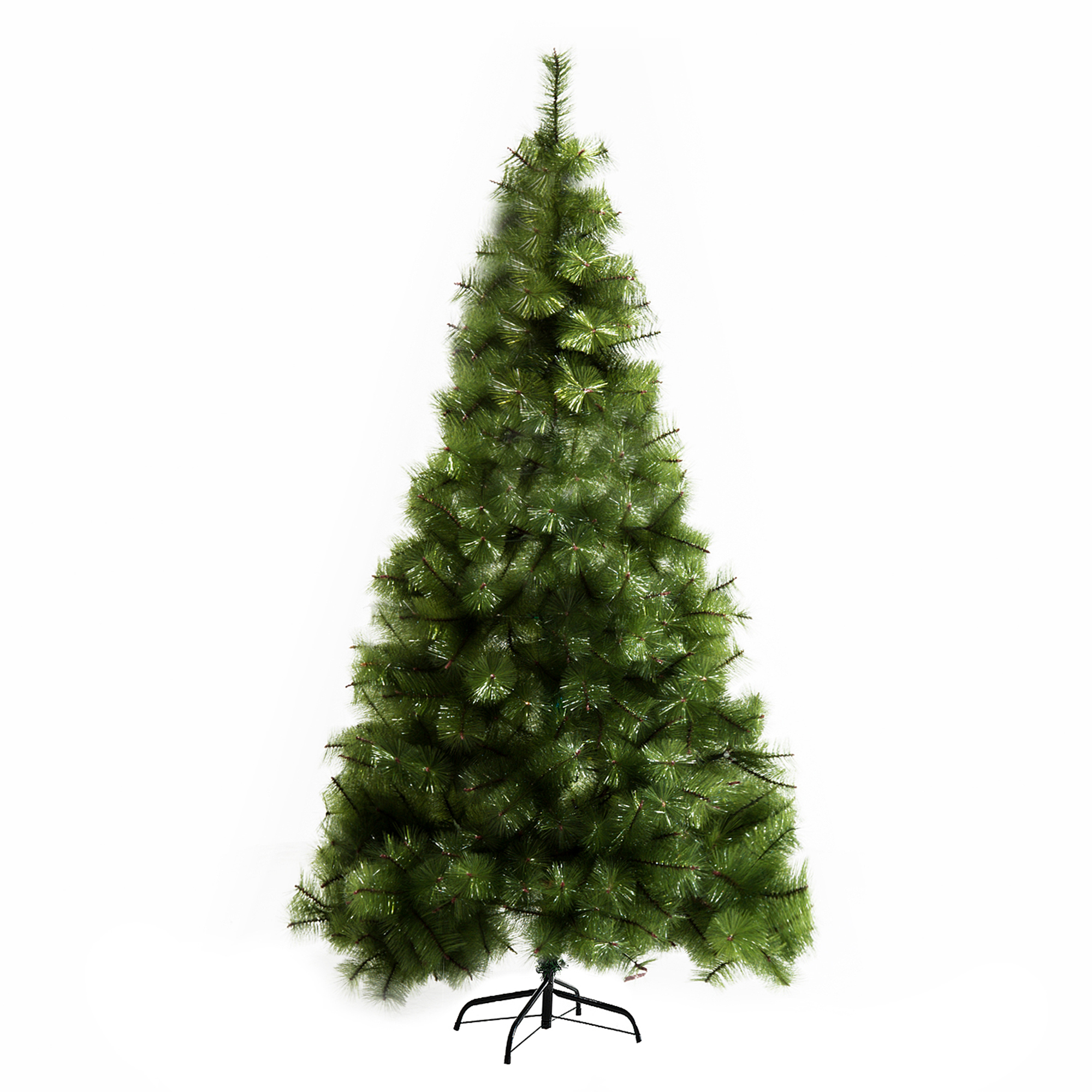 HOMCOM künstlicher Weihnachtsbaum 2,1 m, Tannenbaum, 505 Äste dichte Zweige, einfacher Aufbau, authentischer Christbaum mit Metallständer Aosom