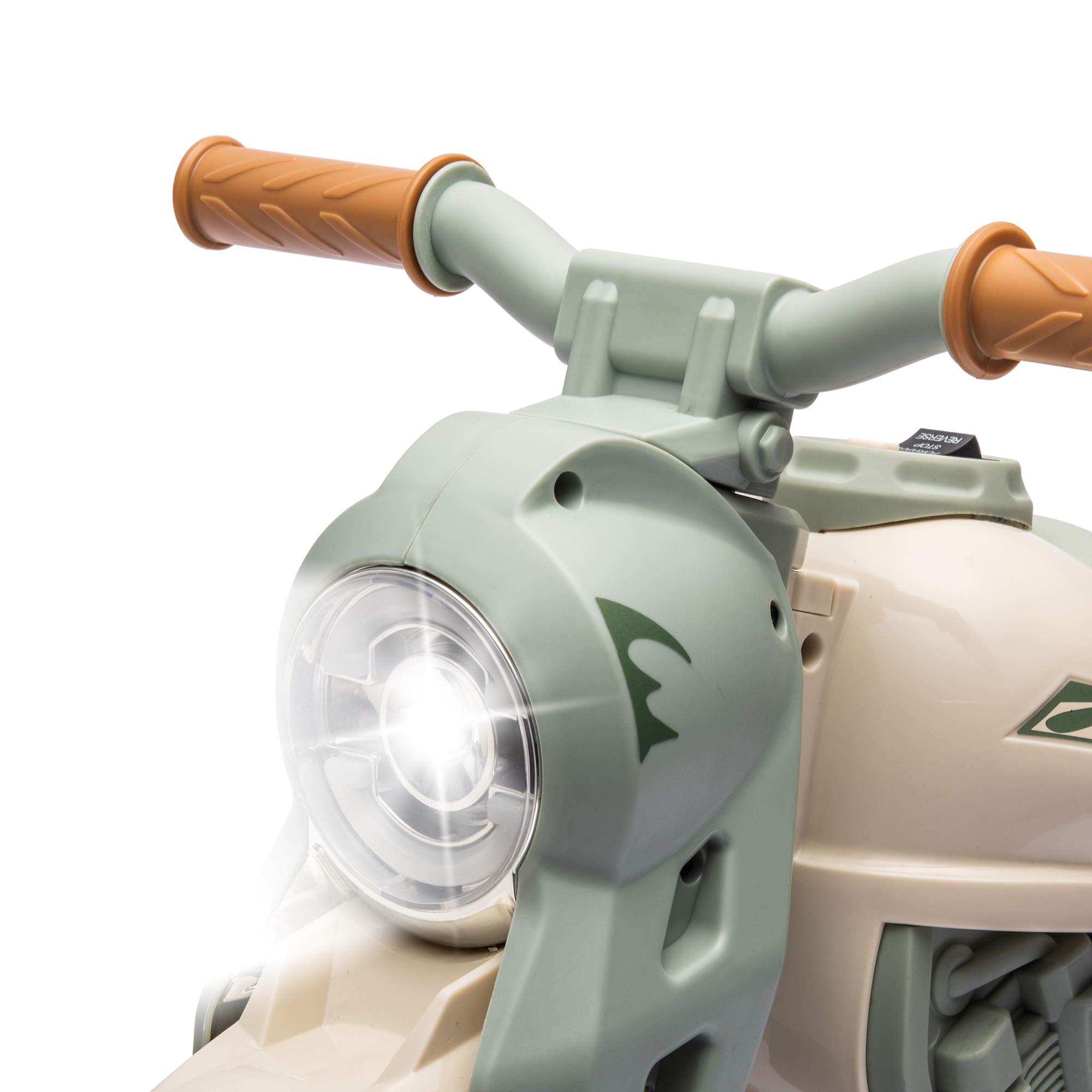 Moto électrique pour enfants de 2 à 5 ans, 3 roues, 6 V, 3 km/h, avec fonction bulles, effets