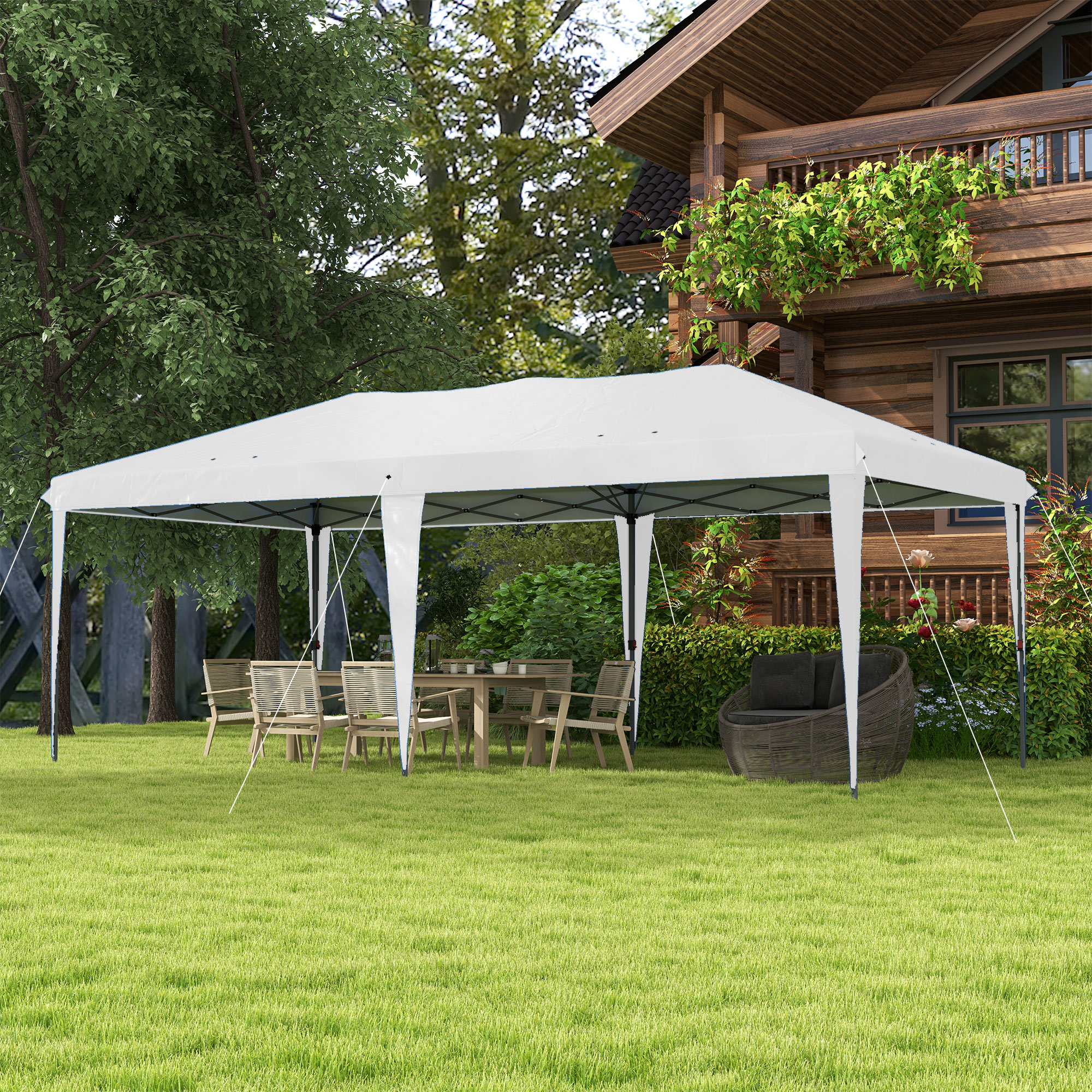 Outsunny Tonnelle de Jardin Pliable, résistant aux intempéries, 5,9 m x — free download