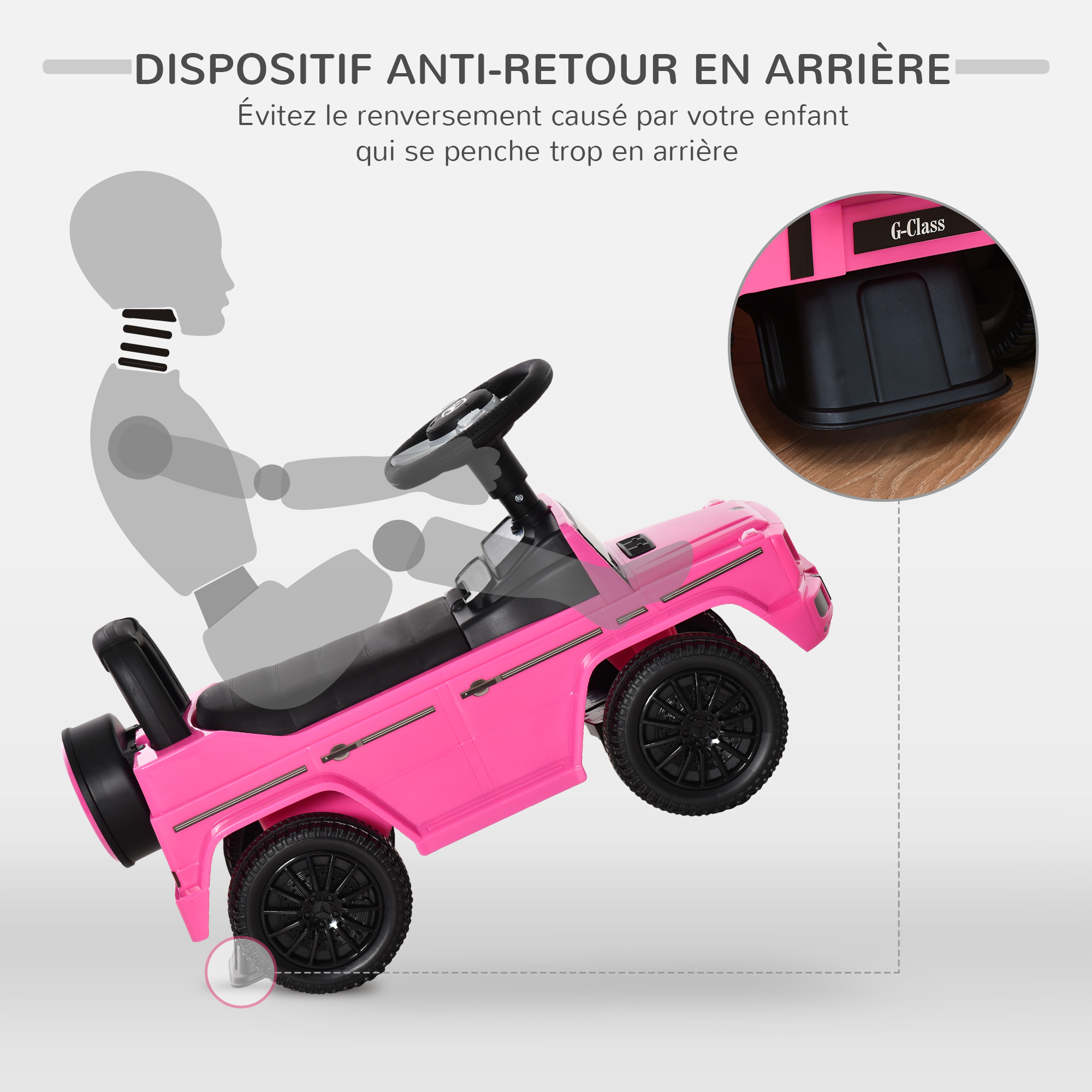 Camion porteur Enfants véhicule à pousser licence Mercedes Benz 12-36