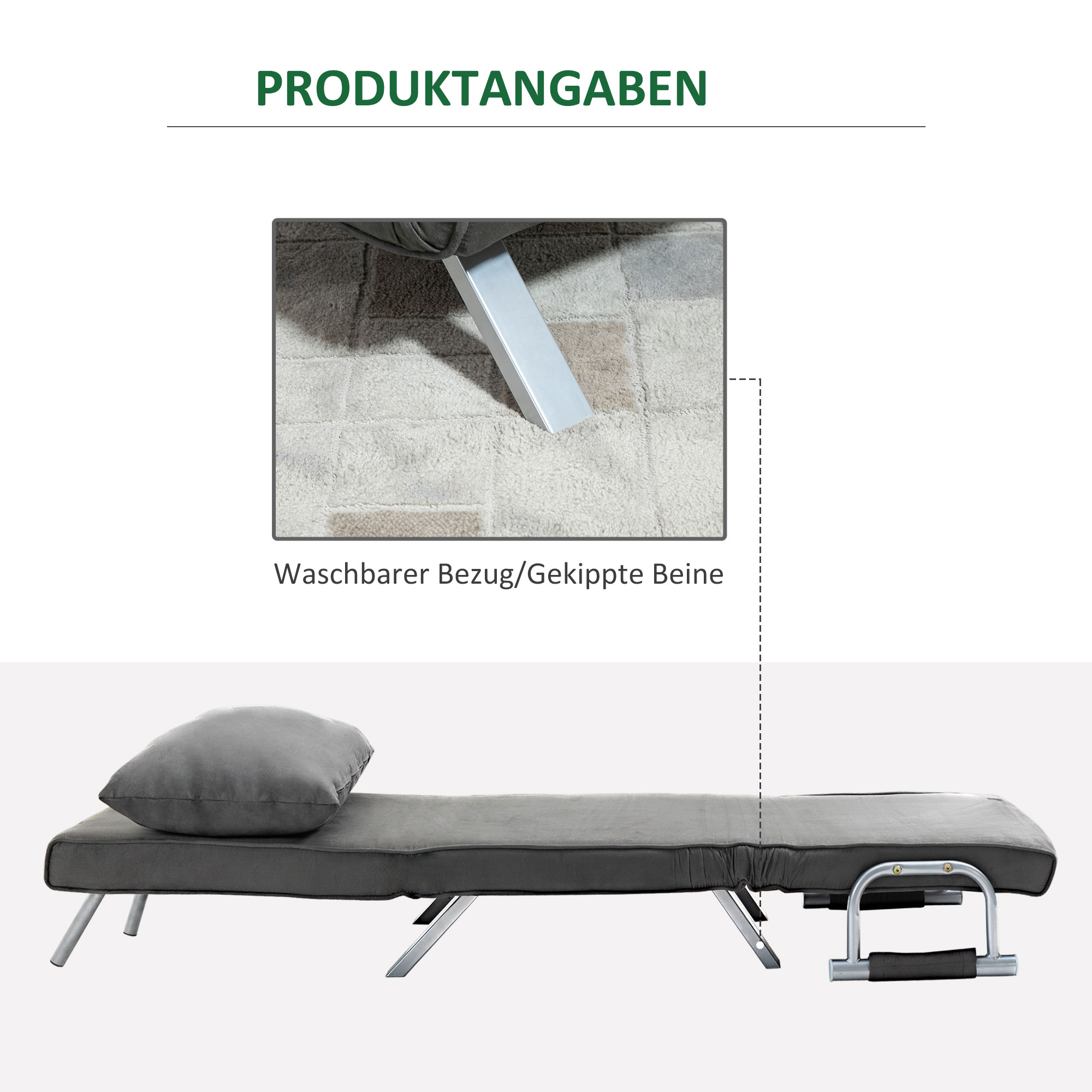 3-ühes diivanvoodi, külalistevoodi, tugitool patjadega, must