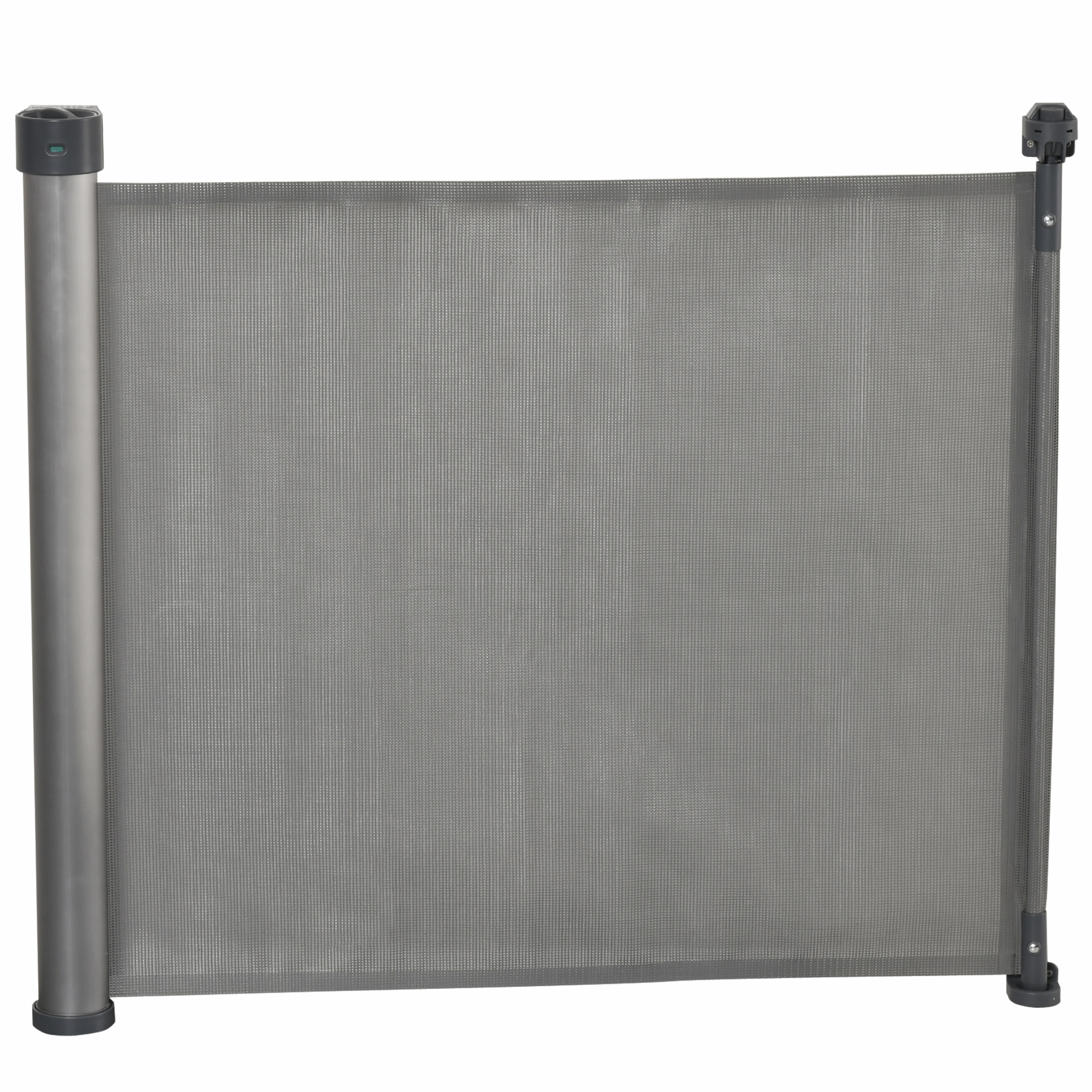 Cancelletto Di Sicurezza Bianco Per Bambini E Animali Domestici Pawhut – Regolabile Da 76 A 82 Cm, Montaggio A Pressione