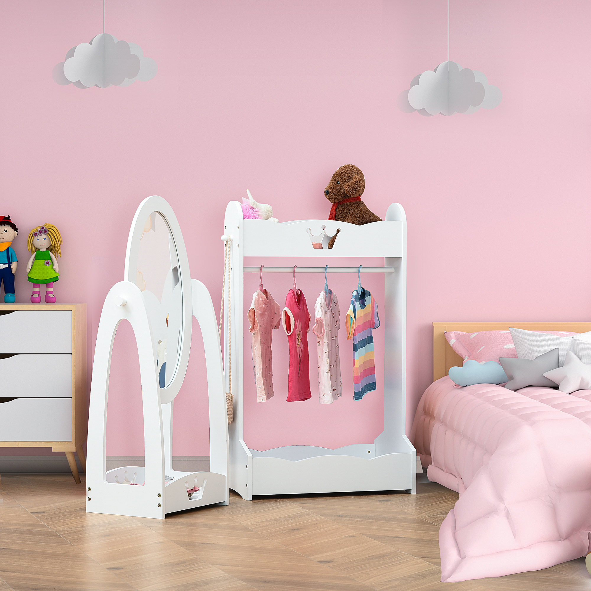 Bedroom Dress Up Rail NEXT DAY DELIVERY Childrens Clothes Rail