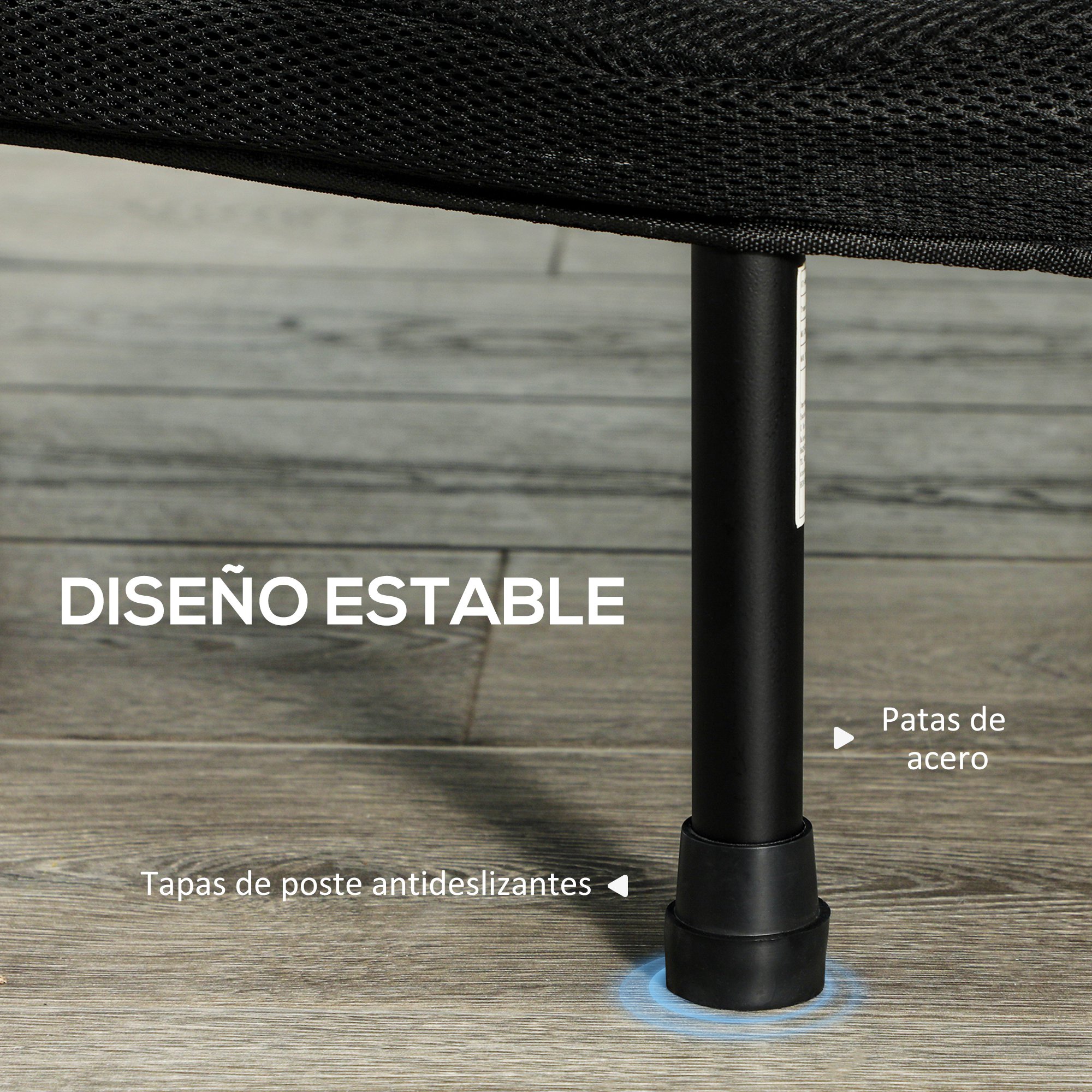SPORTNOW Trampolín De Fitness Plegable De 102 Cm Con 28 Muelles Y Capacidad De 100 Kg – Entrenamiento En Casa U Oficina
