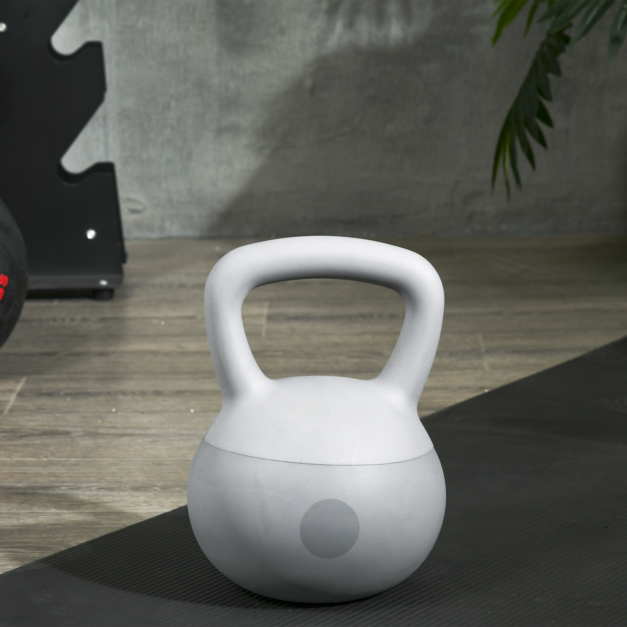 SPORTNOW Kettlebell Da 8 Kg In Metallo Riempito Di Sabbia