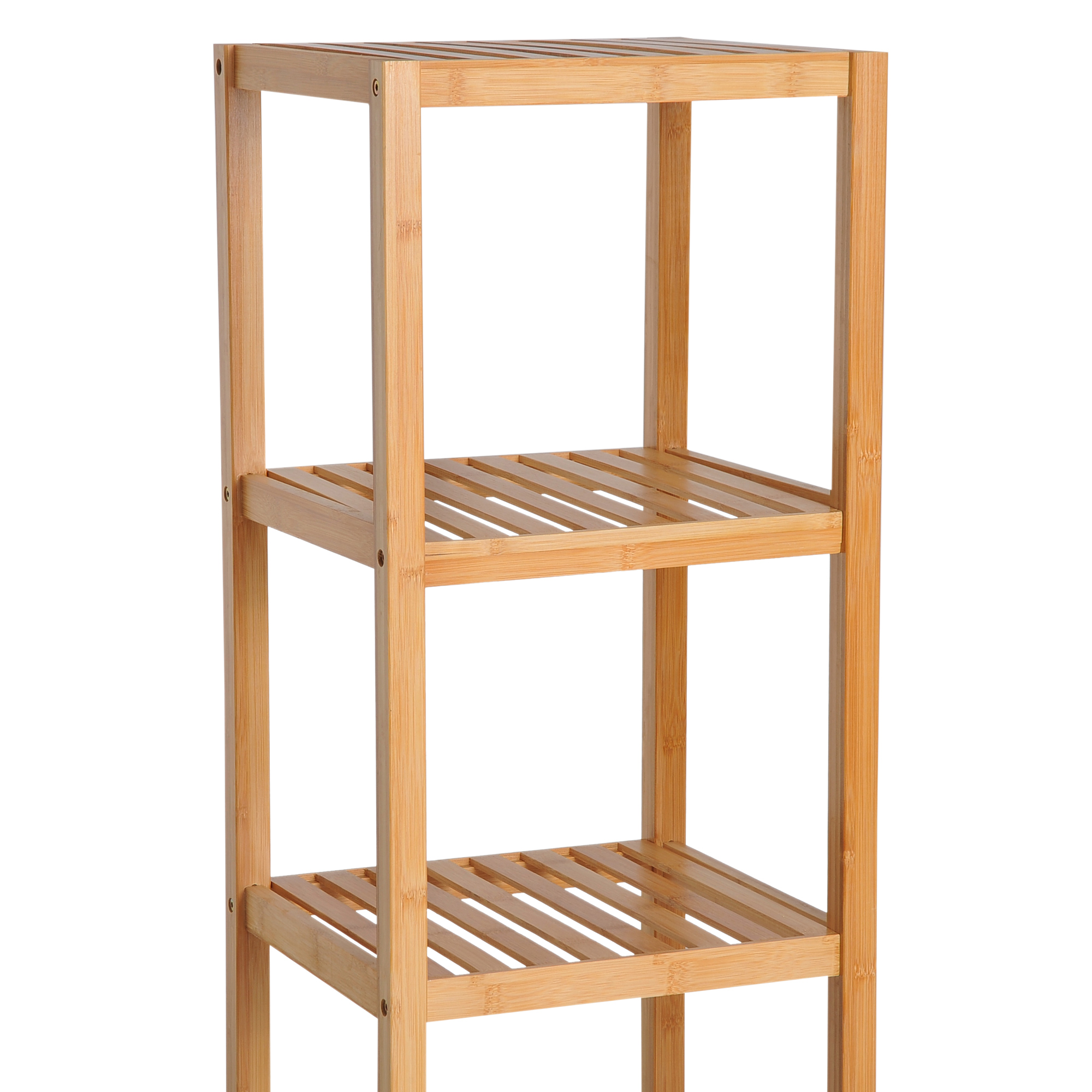 HOMCOM 140cm Tall Bathroom Cabinet, Freestanding Storage Unit w/ 3 Shelves, Utility Organiser Cupboard for Home Kitchen 9