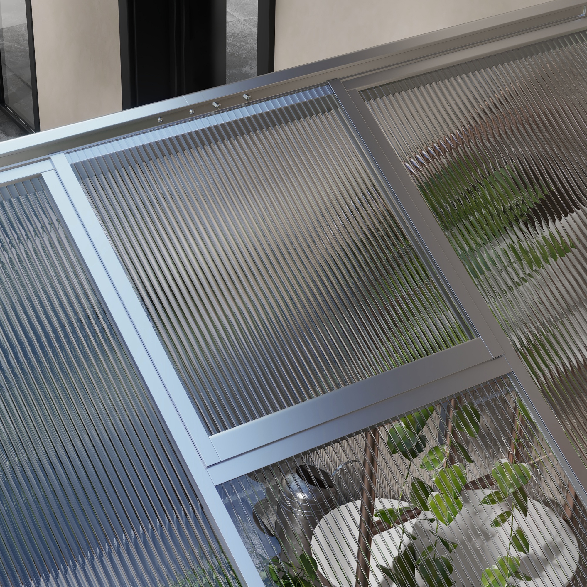 Outsunny 8 x 6ft Aluminium Frame Greenhouse 8