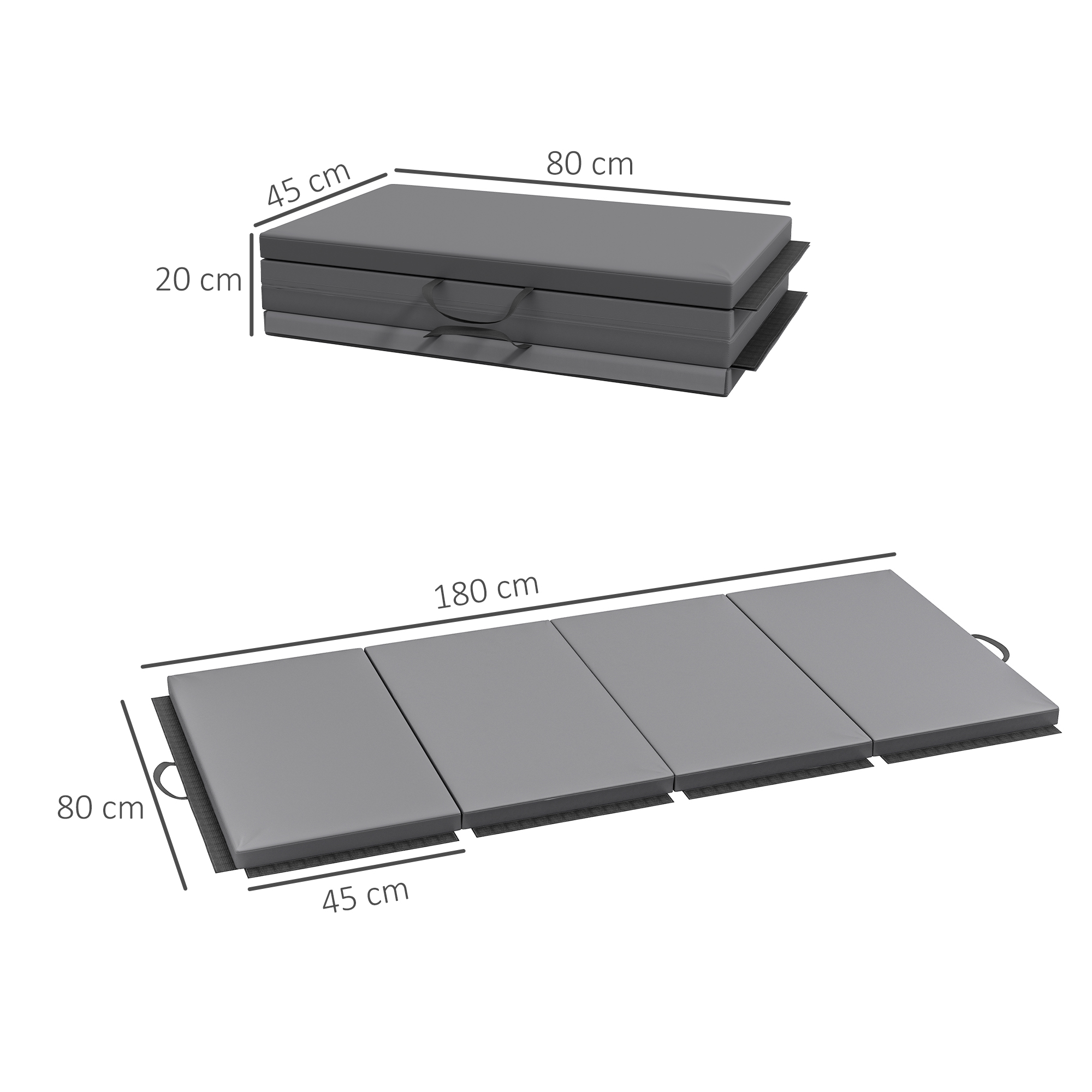 WIND Tapis De Gymnastique Pliable Tapis De Sol 1.8m , Matelas De Gym