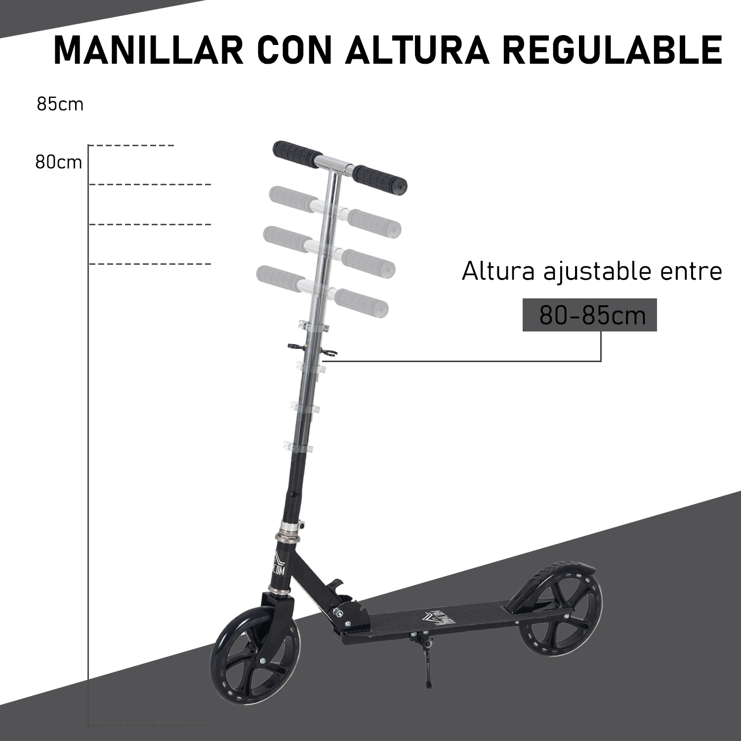 Patinete plegable para niños pequeños, asiento plegable/desmontable, luces de rueda intermitentes – 4 altura ajustable 3 ruedas scooter para niños y niñas (rosa