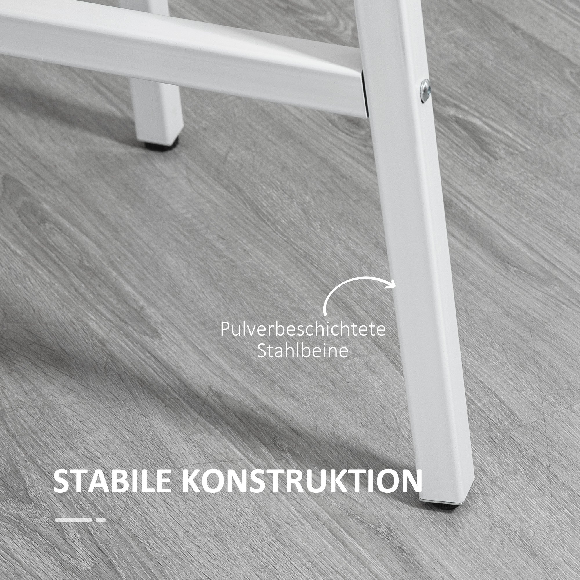 Söögilaud, industriaalne stiil, ümar disain, stabiilne kuni 60 kg, Ø80 x 76K cm, naturaalne puit/valge