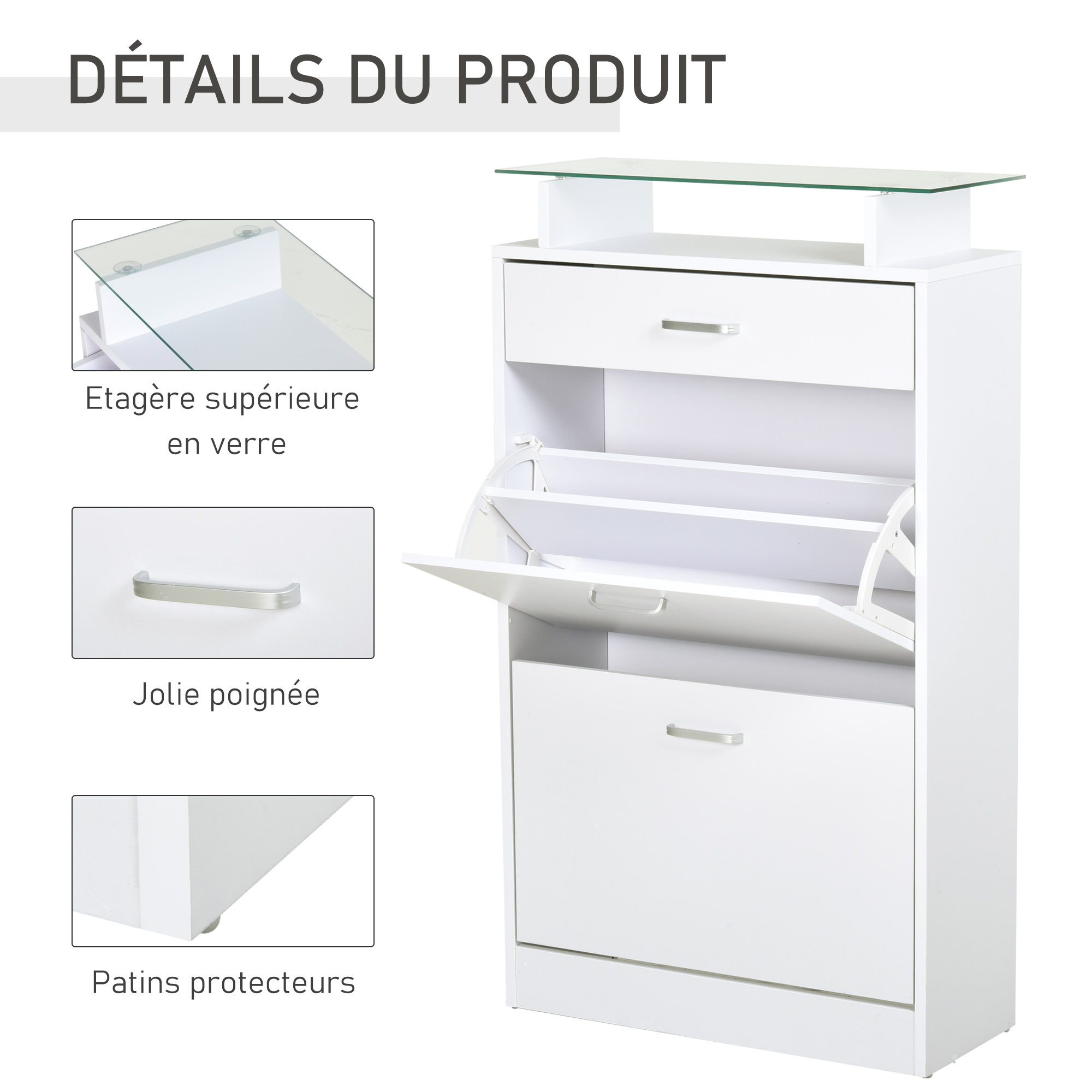 HOMCOM Armoire à Chaussures 2 Portes Abattantes 2 Compartiments Poignees Coquilles Metal 79 X 23 X 90 5 Cm Noir Chene~1rm56hevpro01 HOMCOM Armoire à Chaussures 2 Portes Abattantes 2 Compartiments Poignees Coquilles Metal 79 X 23 X 90 5 Cm Noir Chene~1rm56hevpro01