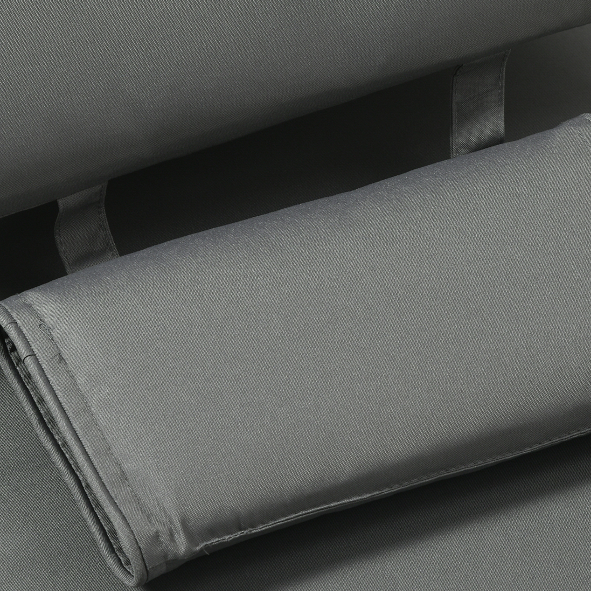 Outsunny Garden Sun Lounger Cushion Replacement Soft Sunbed Reclining Chair Relaxer Pad with Pillow, Cushion ONLY Grey 9