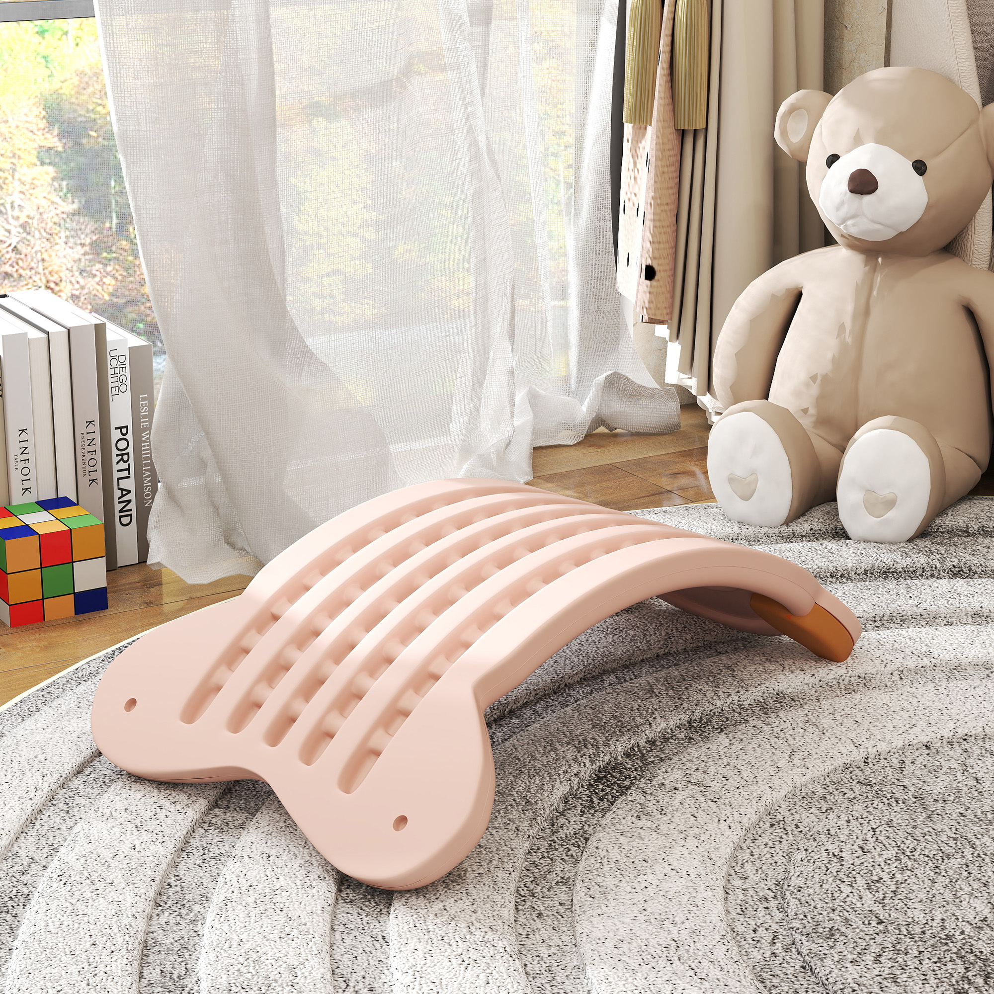 AIYAPLAY Balance Board for Kids Balance Training & Sensory Play, Pink 9