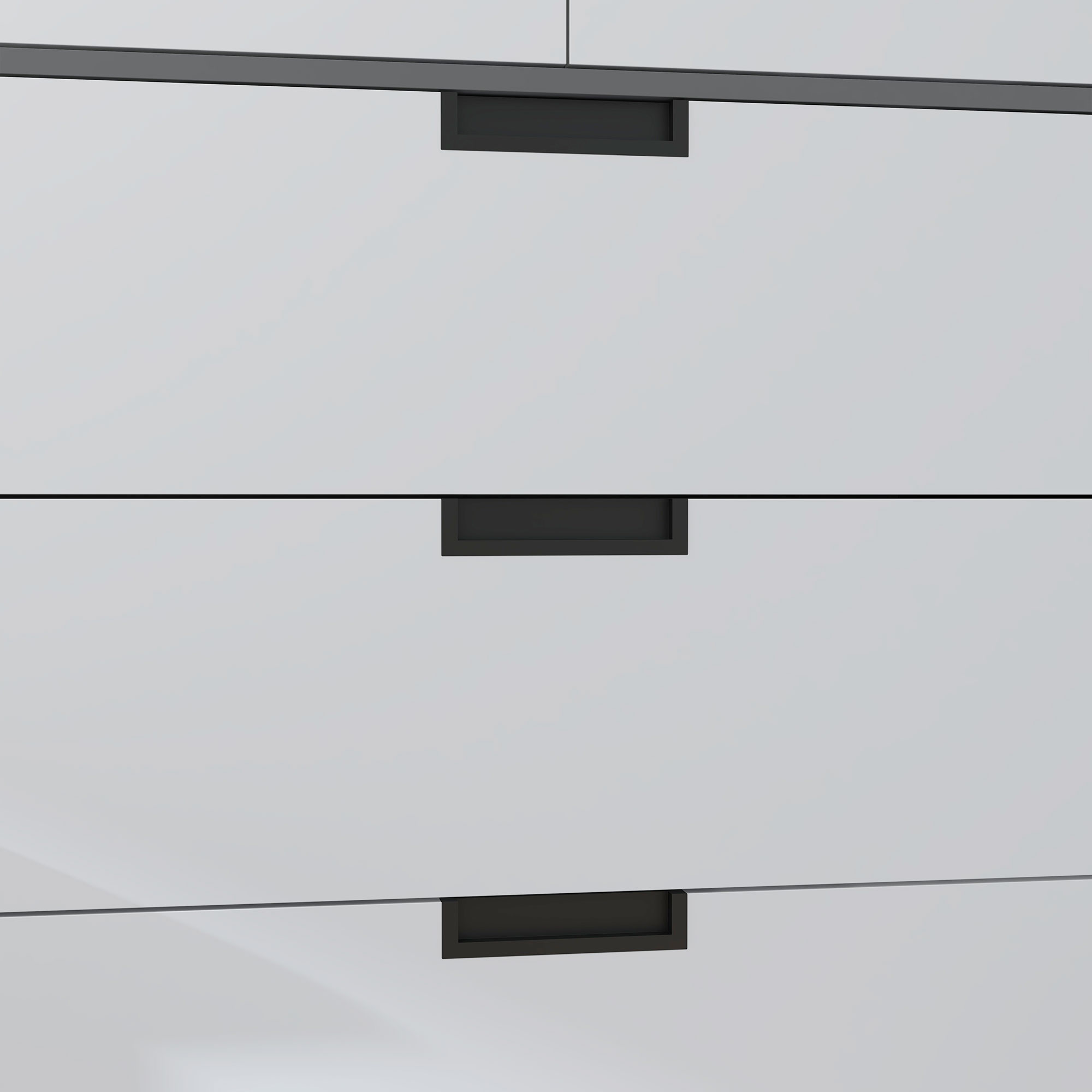 HOMCOM 2 Door Wardrobe, Modern Wardrobe with 3 Drawers and Hanging Rod for Bedroom, Grey 9