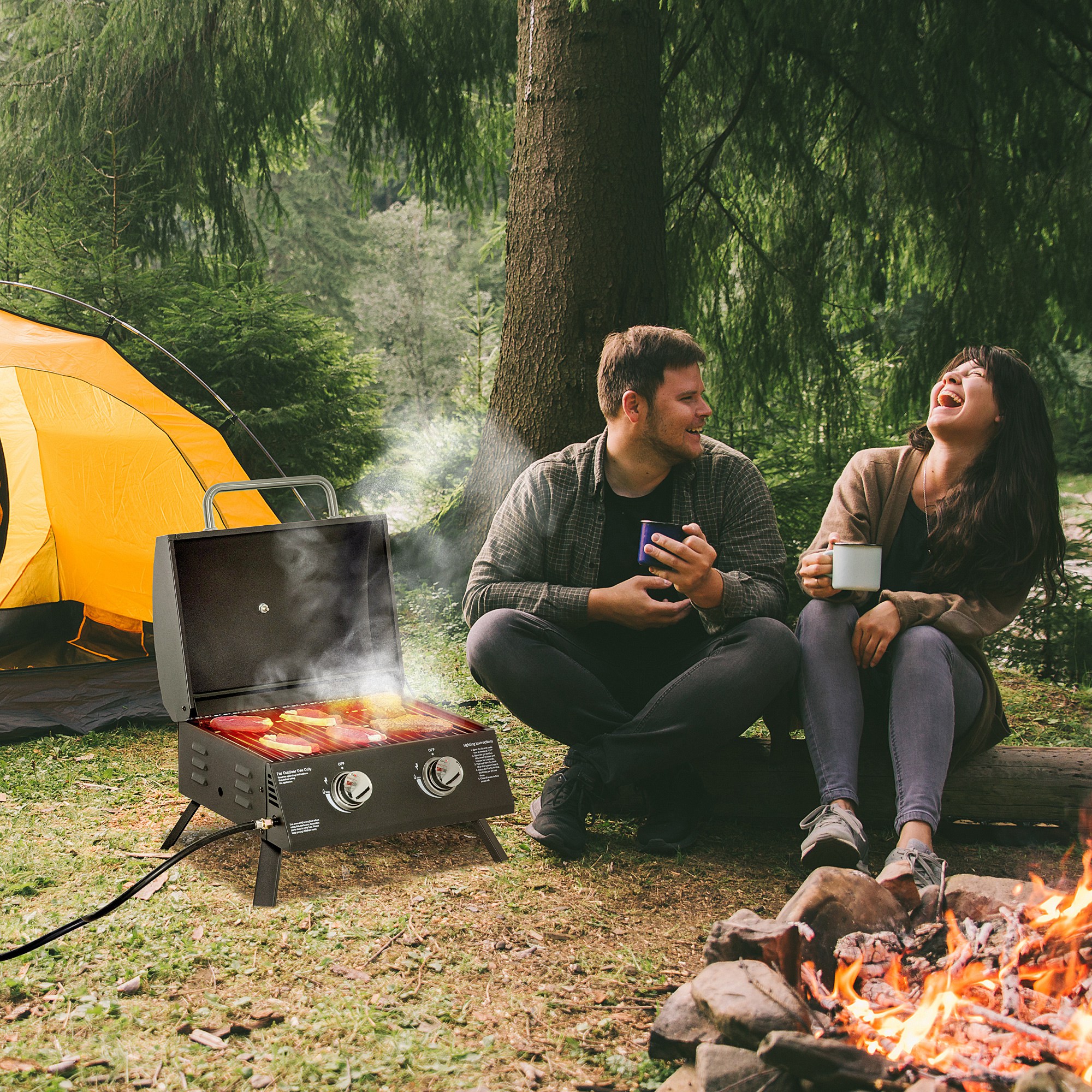 Barbecue, Barbecue Portable Pour 4 À 6 Personnes, Grand[J2309] - Jardin