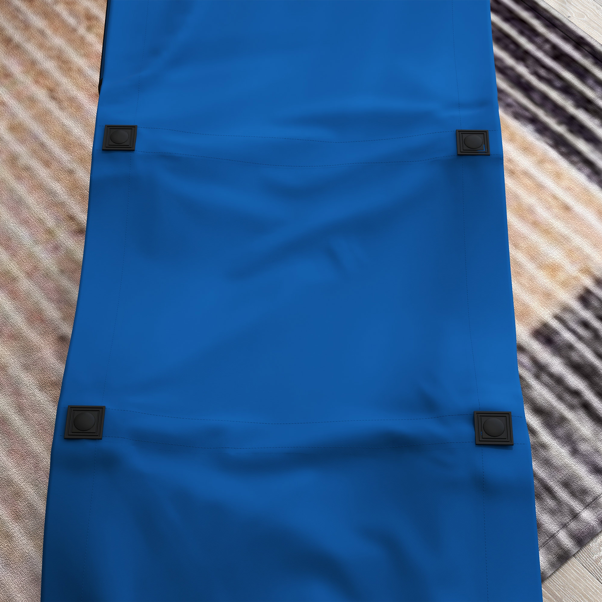 Outsunny Camping Bed for Adults, Single Folding Camp Bed, Portable Camping Cot with Side Pocket, Headrest and Oxford Seat for Outdoor, Travel, Fishing, Dark Blue 8