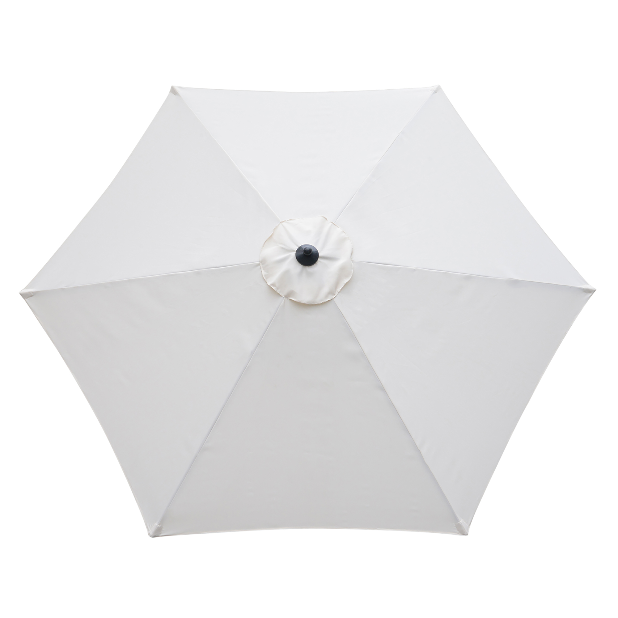 Outsunny 2.8m Garden Parasol Umbrella, Round Outdoor Market Table Umbrella Sun Shade Canopy, Off-White 9