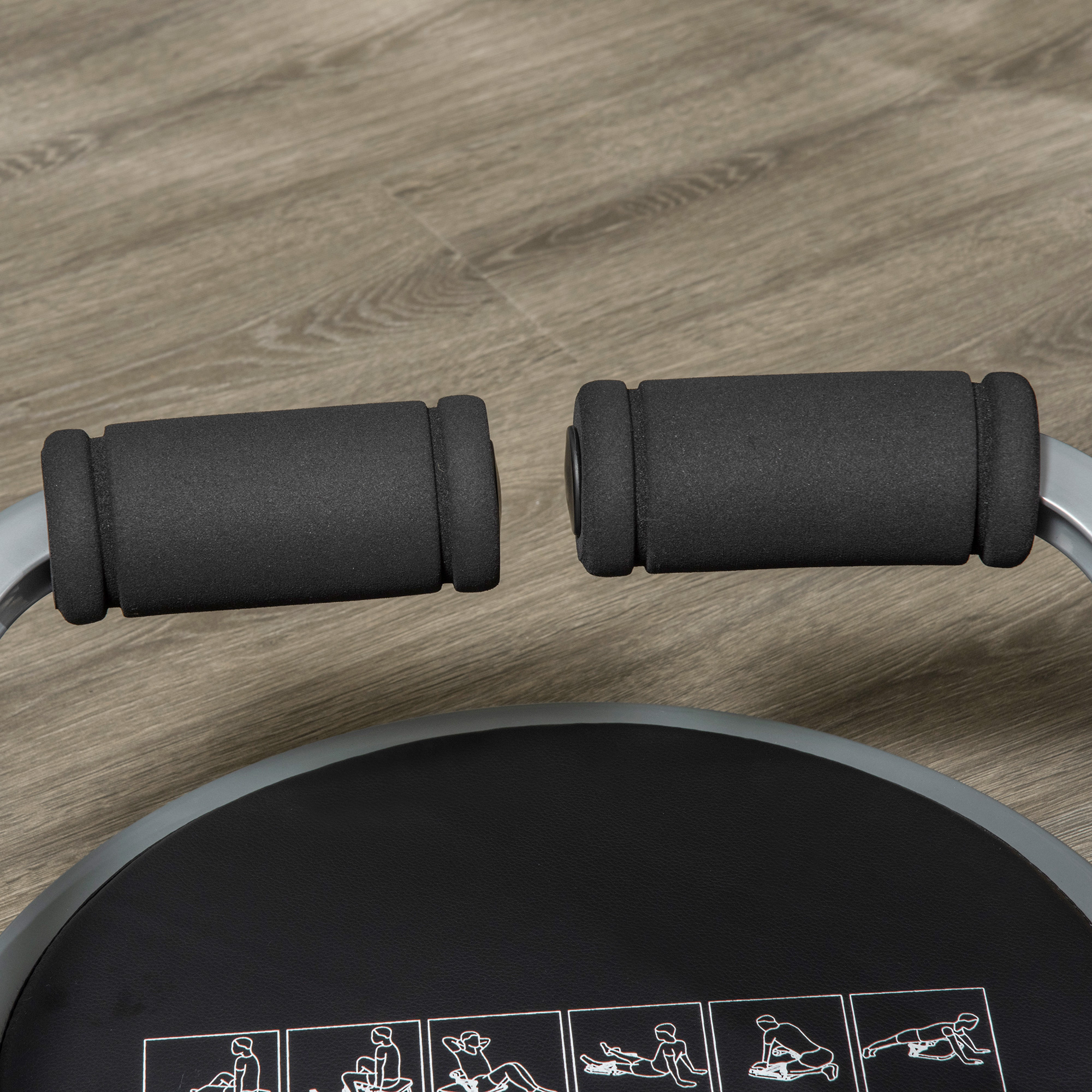 HOMCOM Abs Trainer, Ab Crunch Machine, Foldable Abdominal Trainer, Core Fitness & Whole Body Exercise Equipment for Home Gym 8