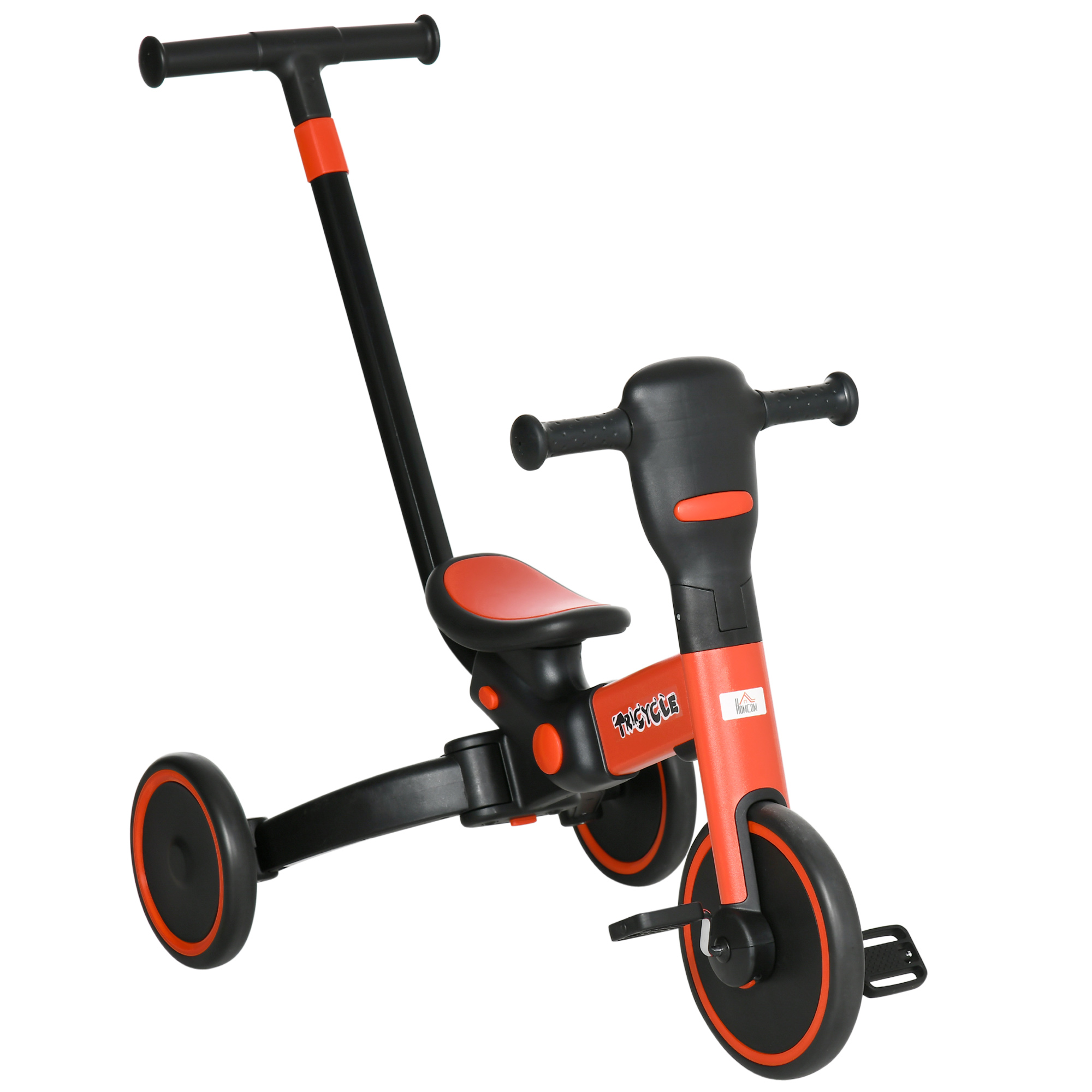Tricycle Évolutif 4 En 1 Drumm - Poussette, Pedalage, Pare-Soleil, 18 Mois-6 Ans