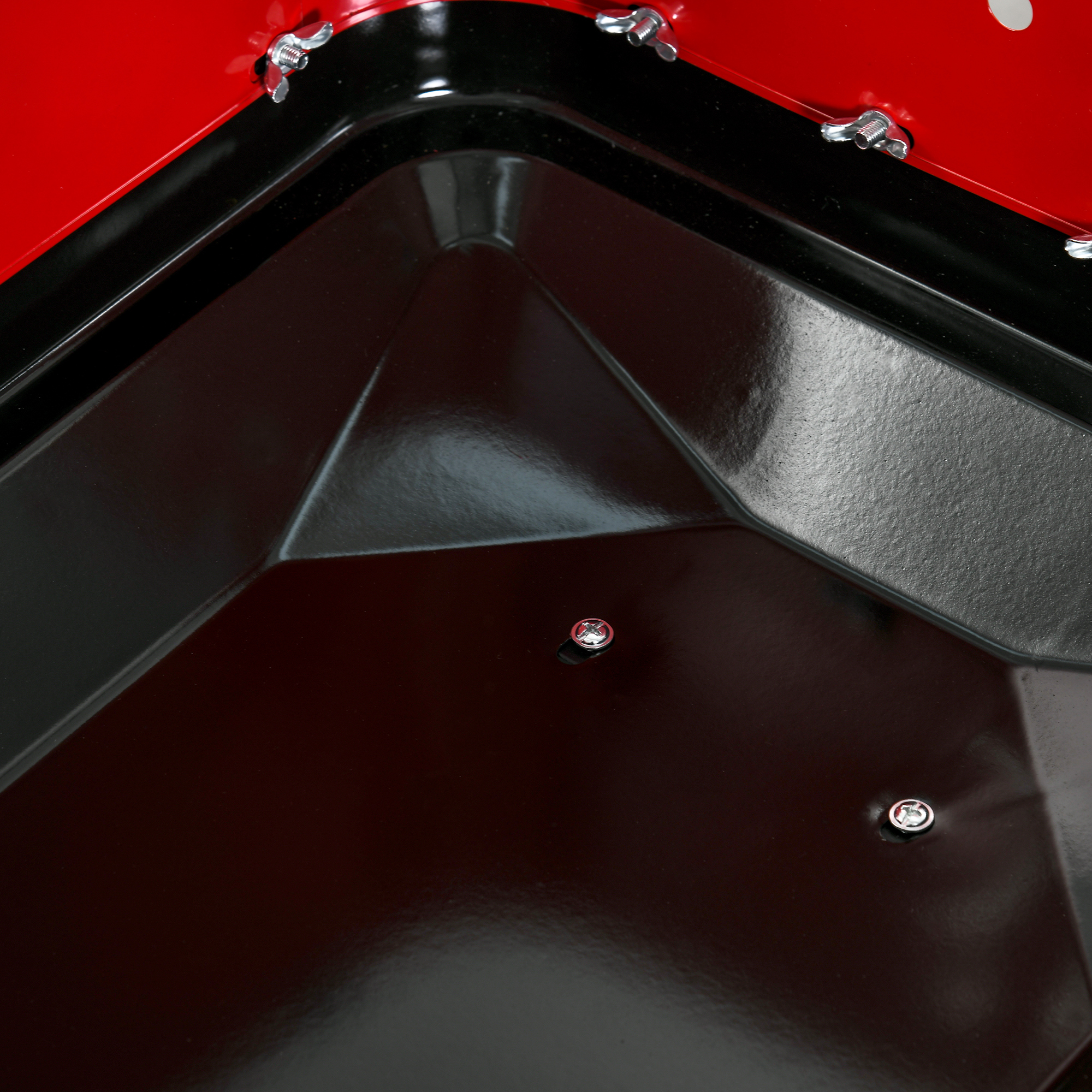 Outsunny Charcoal Trolley BBQ Barbecue Grill Patio Camping Picnic Garden Party Outdoor Cooking with Windshield and Wheels Side Trays, Black/Red 9