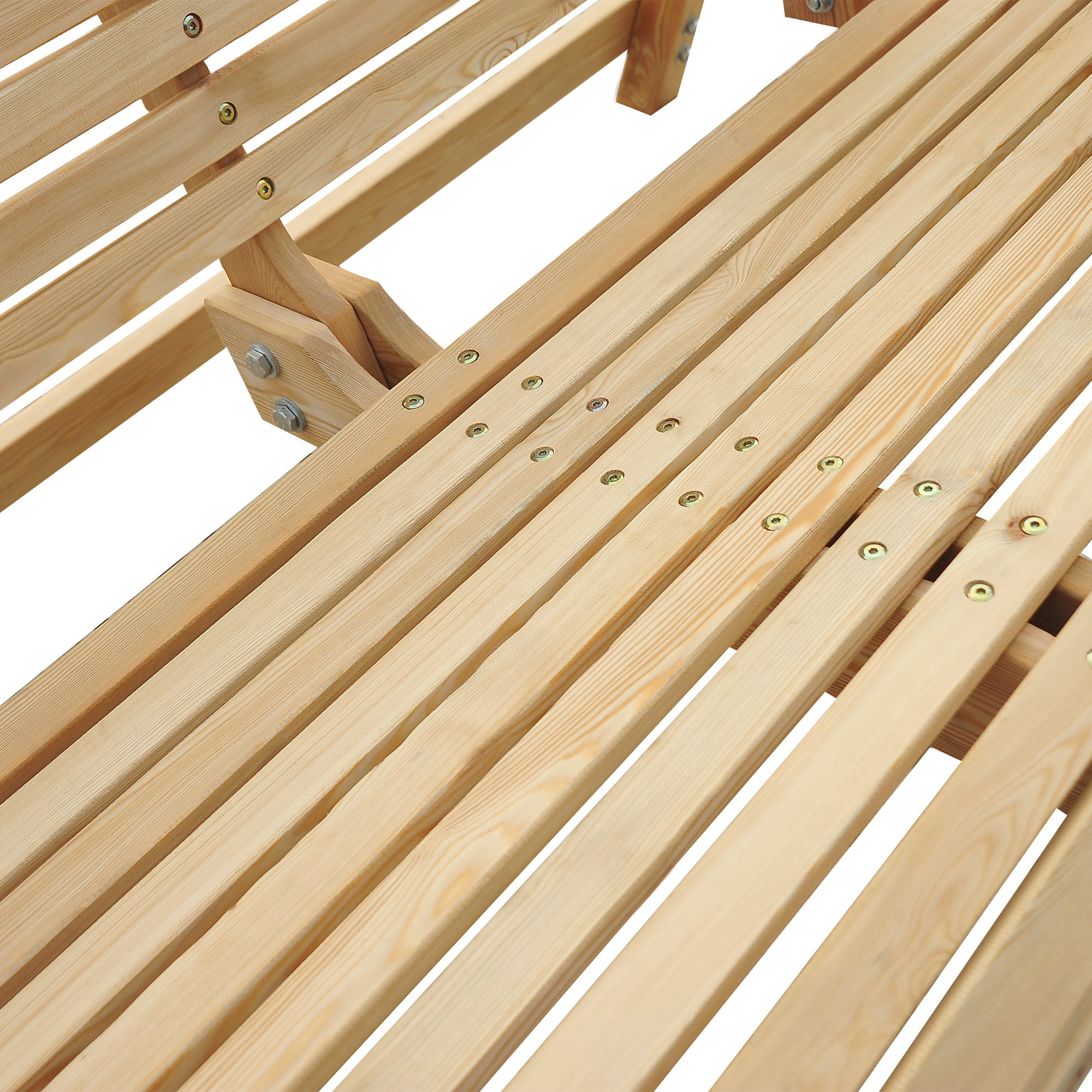 Outsunny 2 Seater Garden Swing Seat, Wooden Swing Chair Bench with Cup Holders for Outdoor Porch Patio, Natural 9
