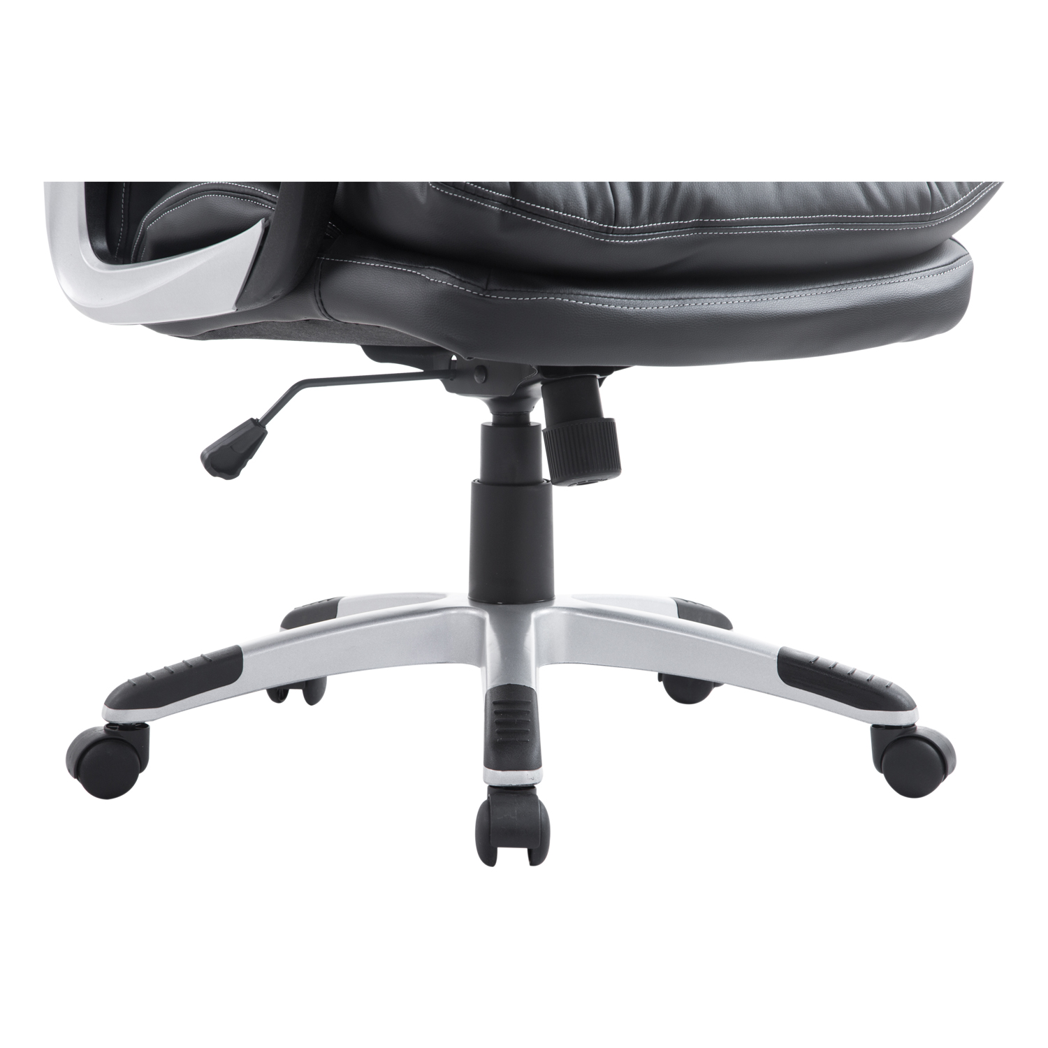 HOMCOM Silla De Oficina Silla De Escritorio Con Altura Ajustable Respaldo Alto Funcion De Balanceo Carga 120 Kg~1tio7p6ppm801