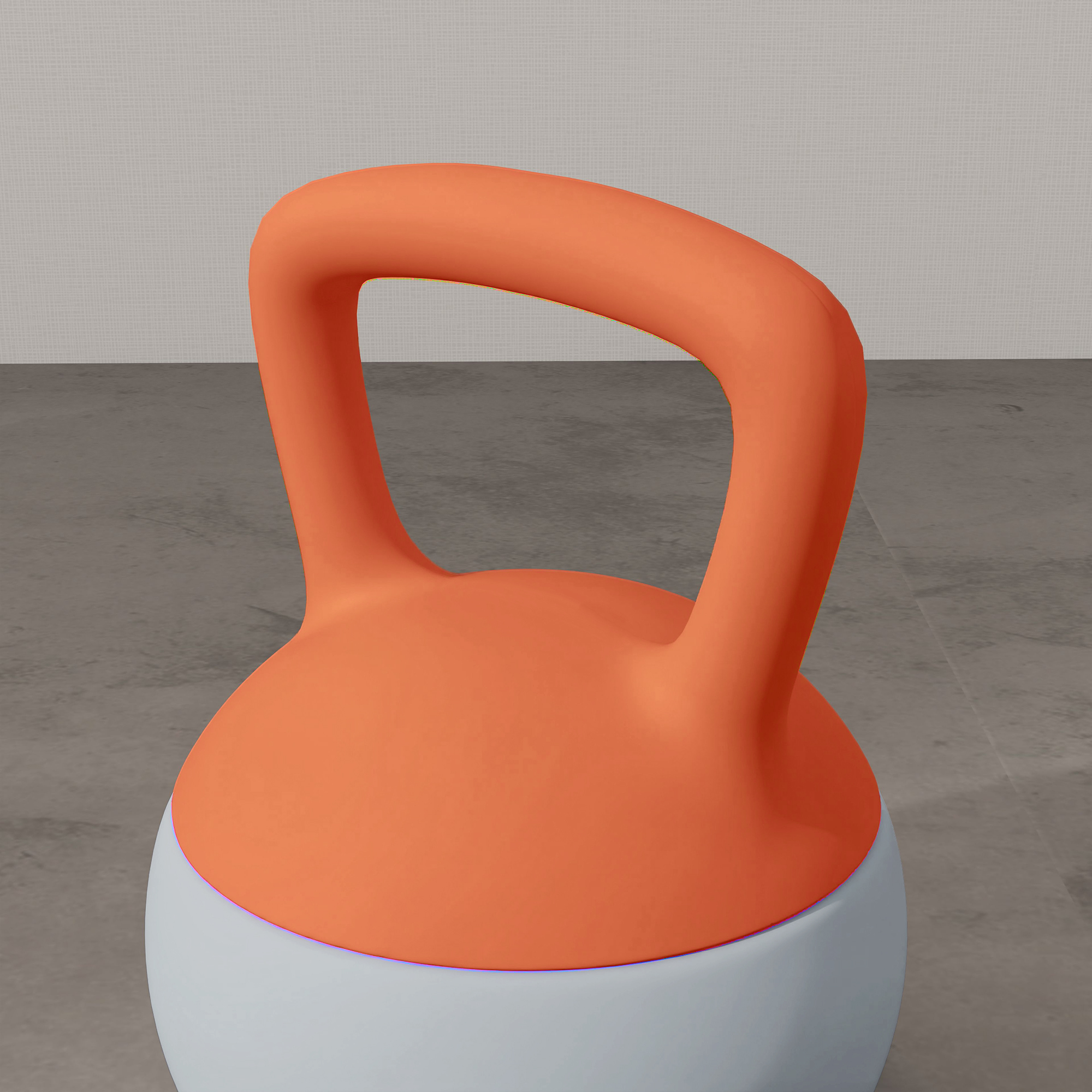 SPORTNOW 10KG Soft Kettlebell, Kettle Bell with Non-Slip Handle for Home Gym, Weight Lifting, Strength Training, Orange/Grey 9