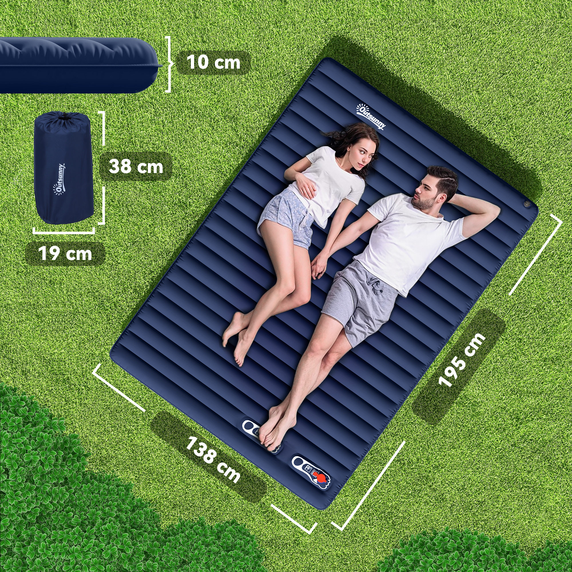 Matelas Pneumatique De Camping Auto-Gonflant: Grand Matelas Gonflable