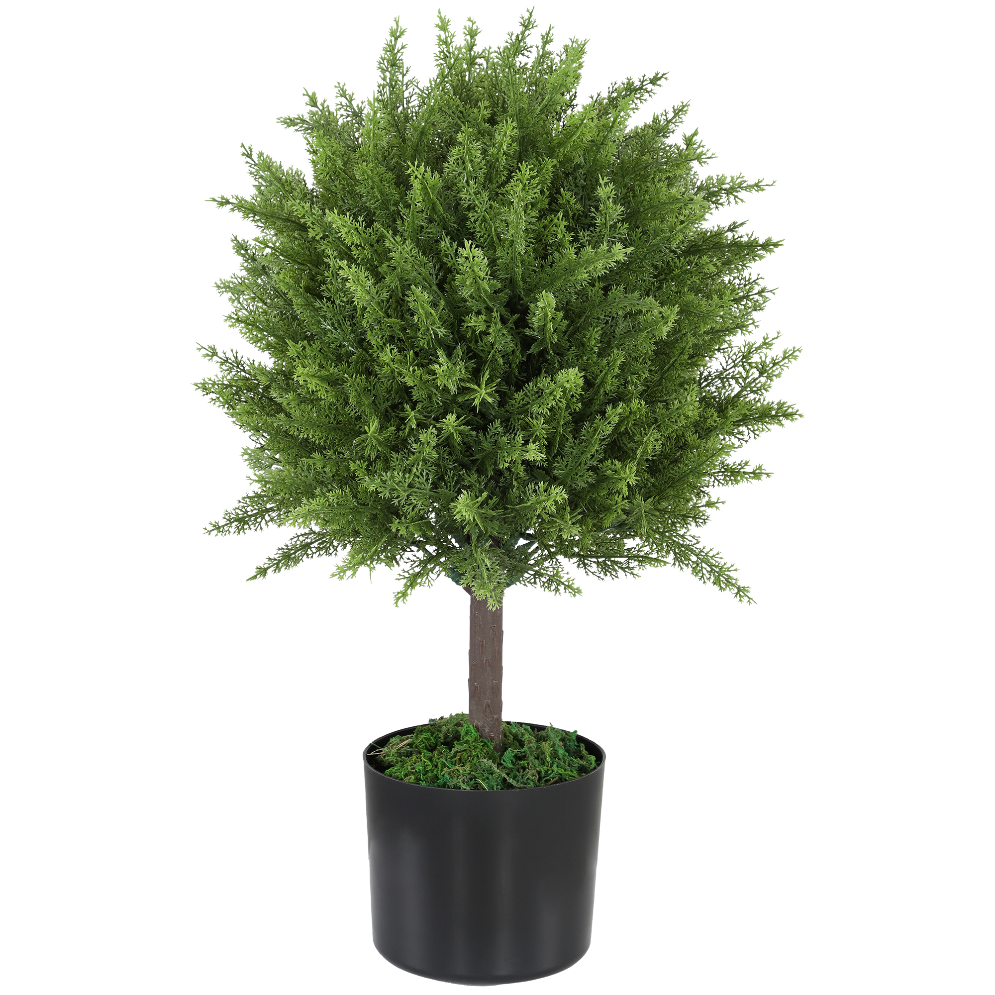 TRESIL Due alberi artificiali all'aperto di arte topiaria del cedro di 4 piedi Uv nominale piante in vaso